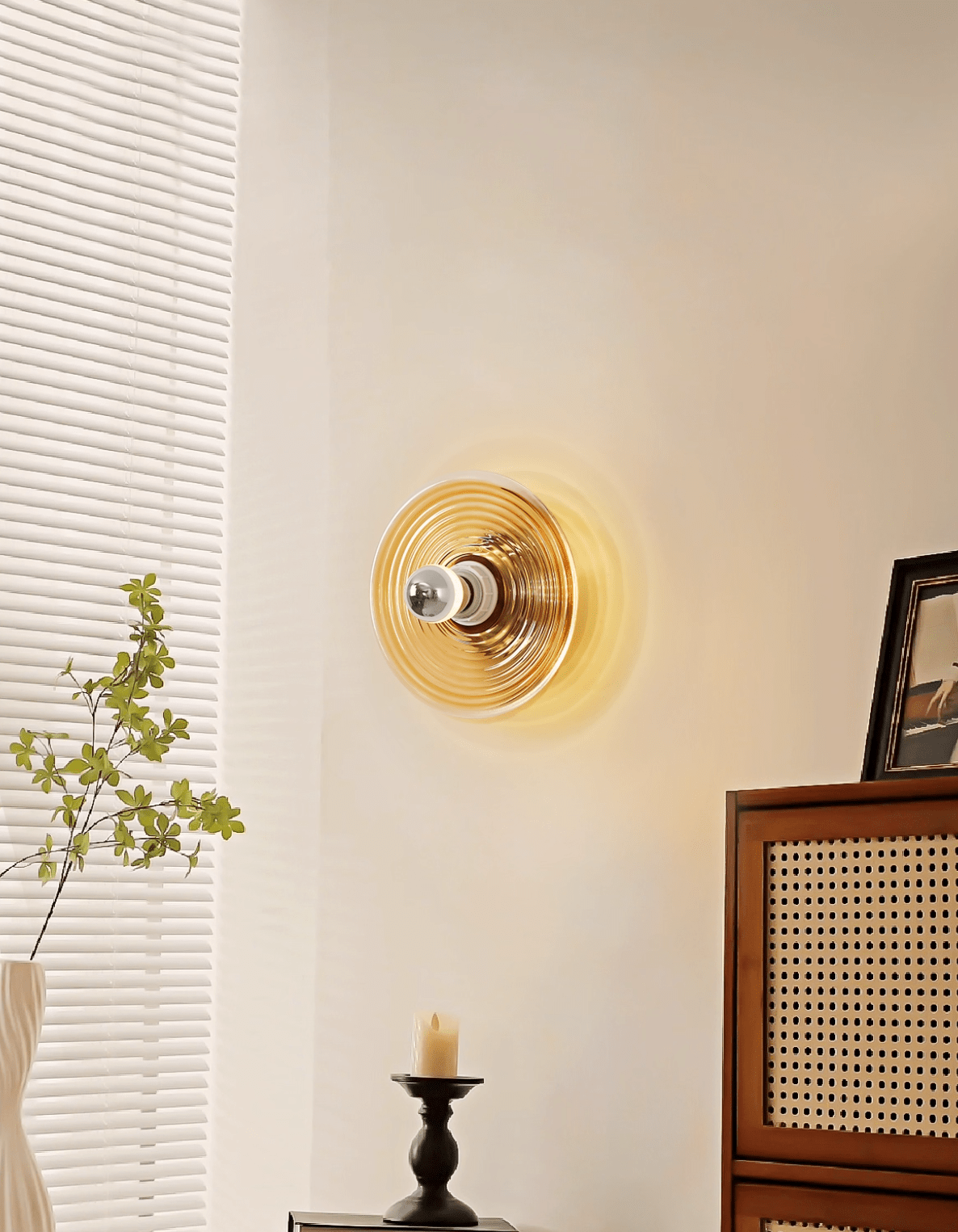 Solaris Nodo Verre Métal Applique Murale Lampe