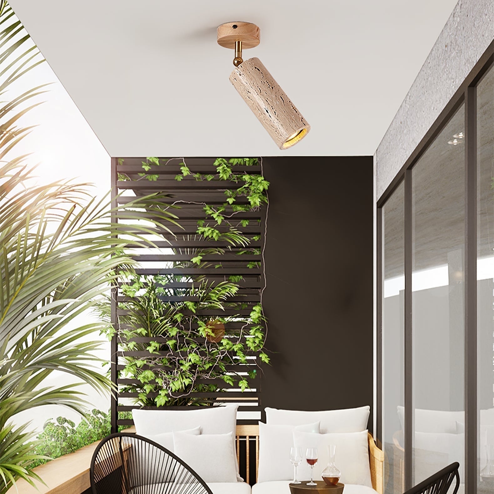 Mycaran Travertine Pendant Light - Letslighting