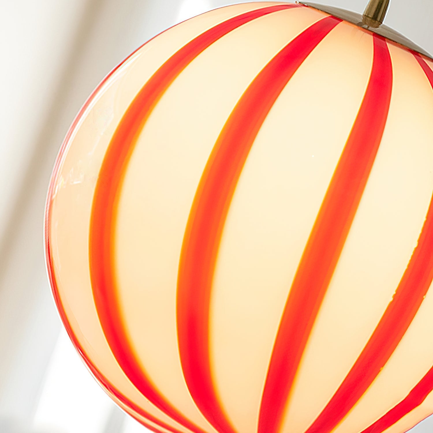 Aira Cute Red Stripes Plug In Pendant Light - Letslighting