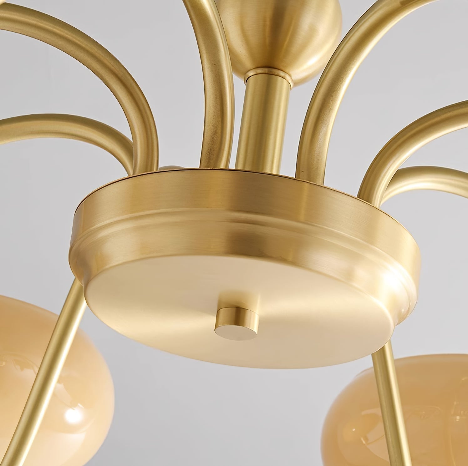 Havana Chandelier Brass and Glass - Letslighting