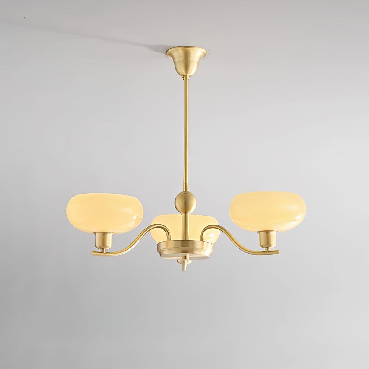 Havana Chandelier Brass and Glass - Letslighting