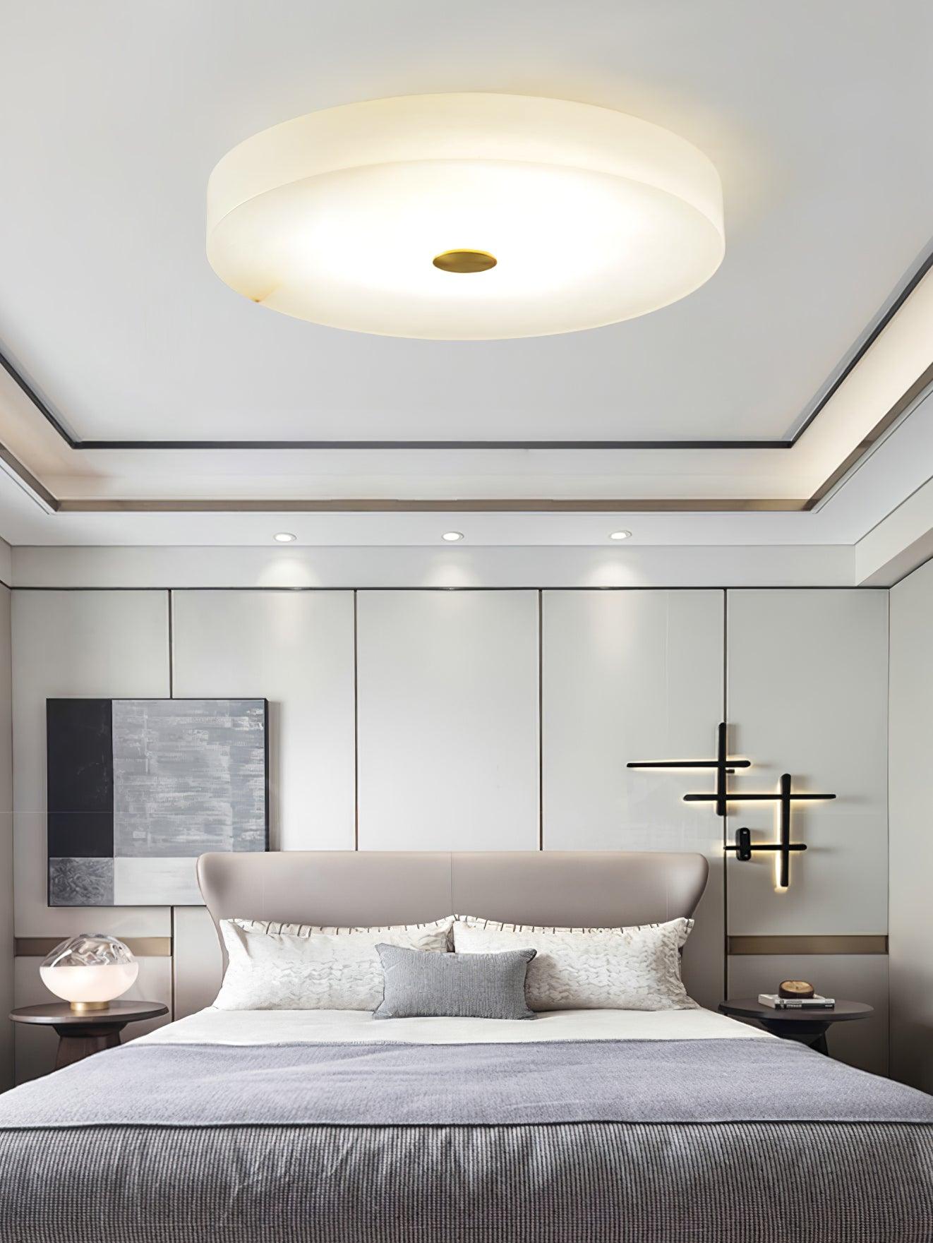 Olaean Alabaster Ceiling Light - Letslighting