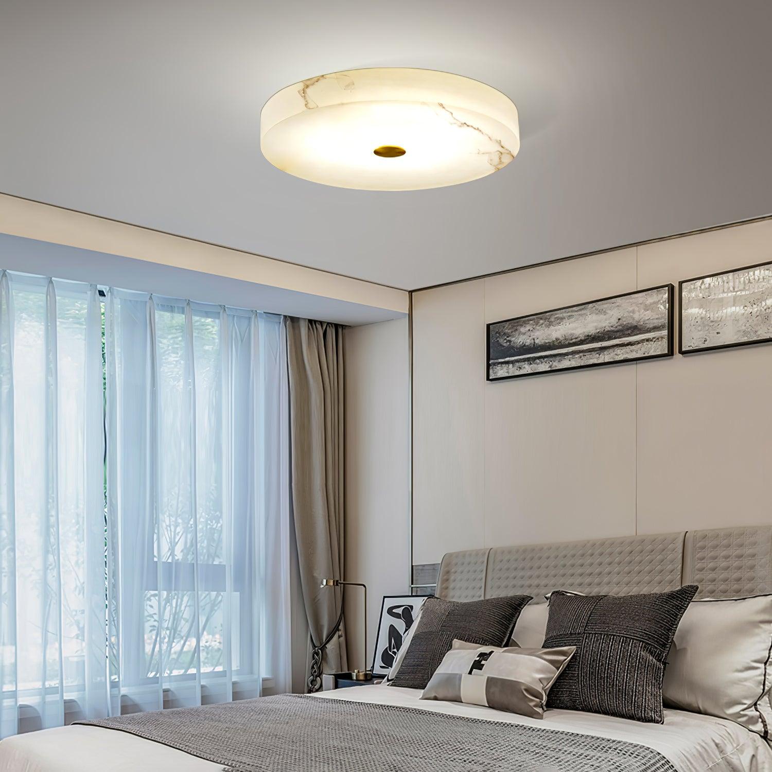 Olaean Alabaster Ceiling Light - Letslighting