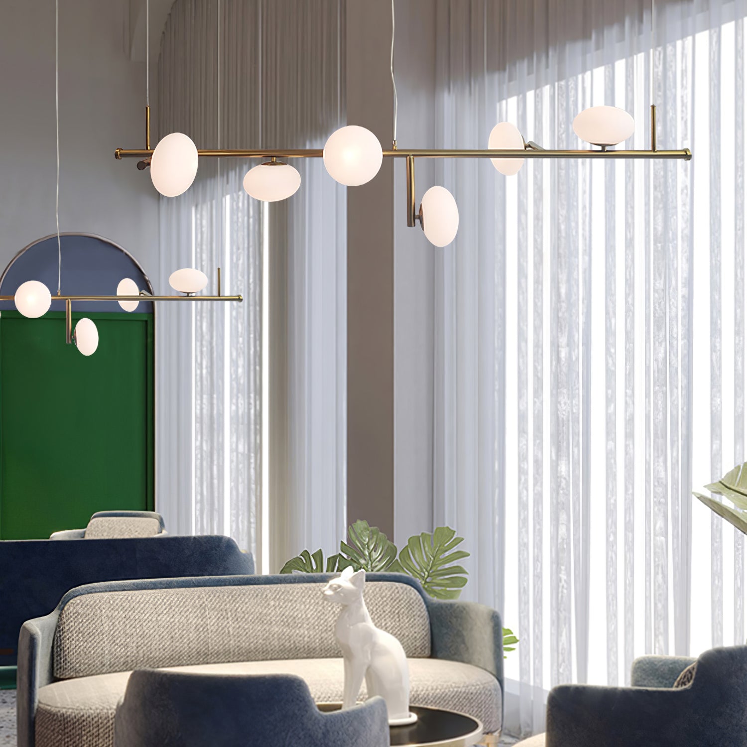 Balance Modern Glass Chandelier - Blowlighting