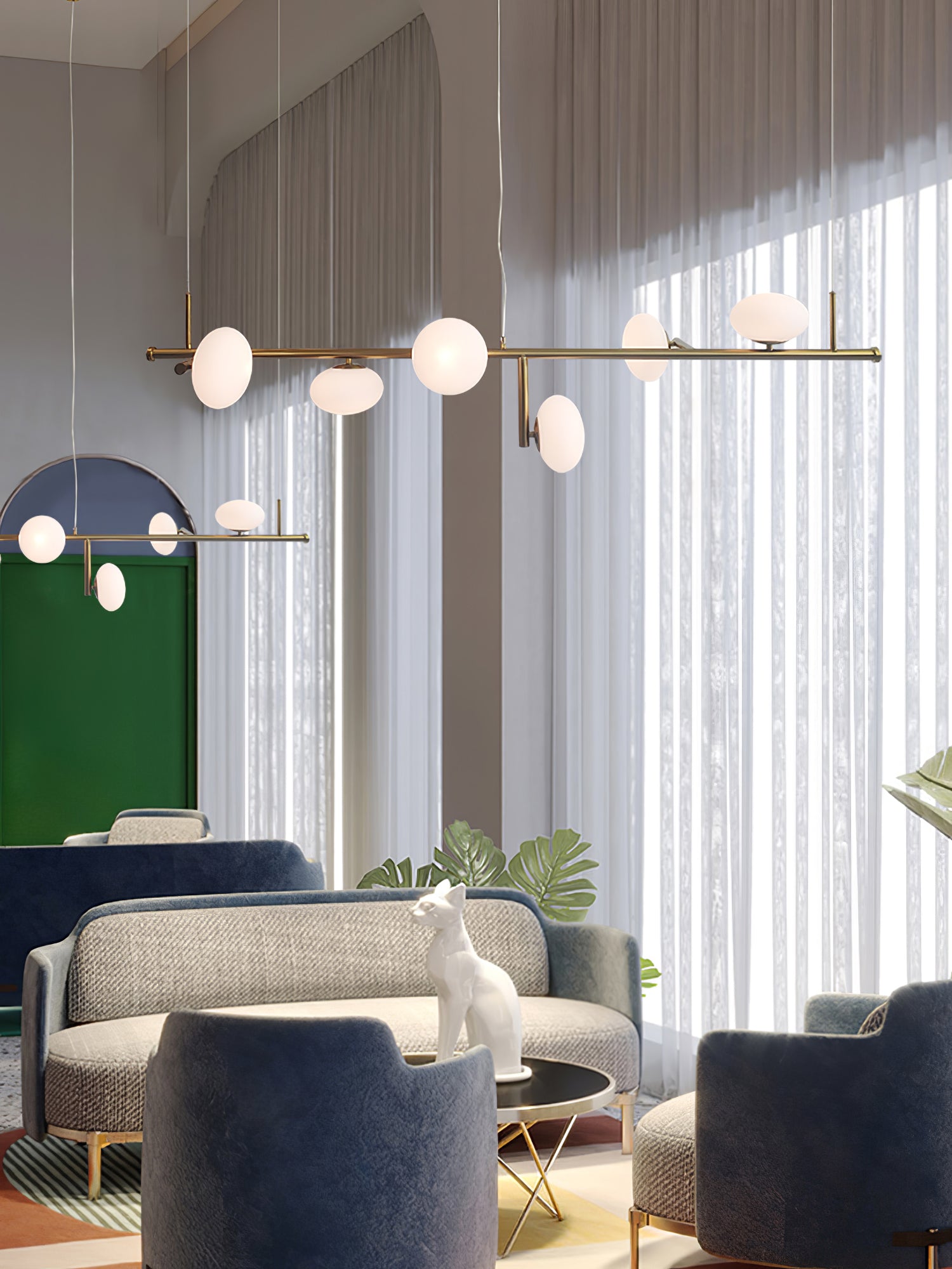 Balance Modern Glass Chandelier - Blowlighting