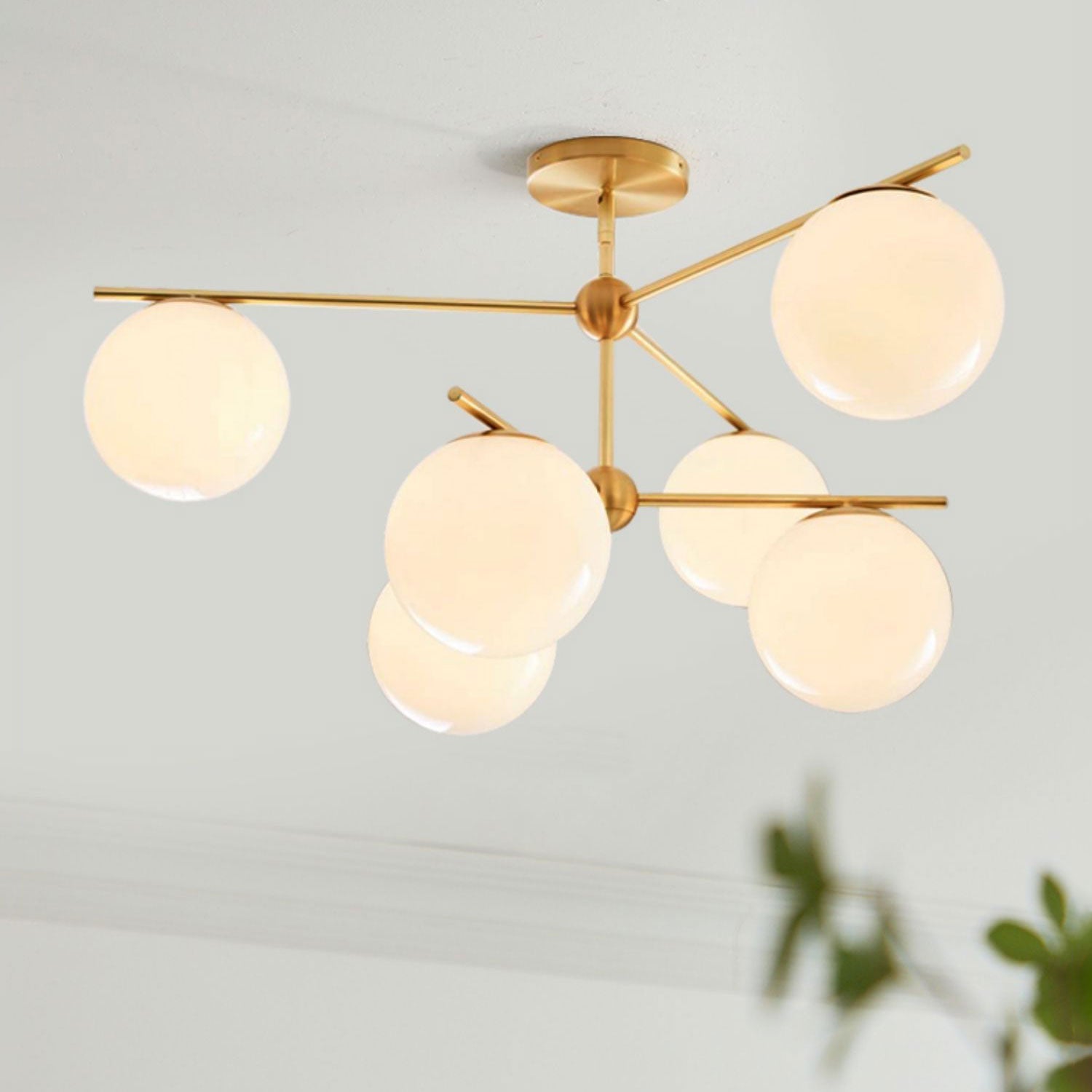 Sphere & Stem Chandelier - Blowlighting