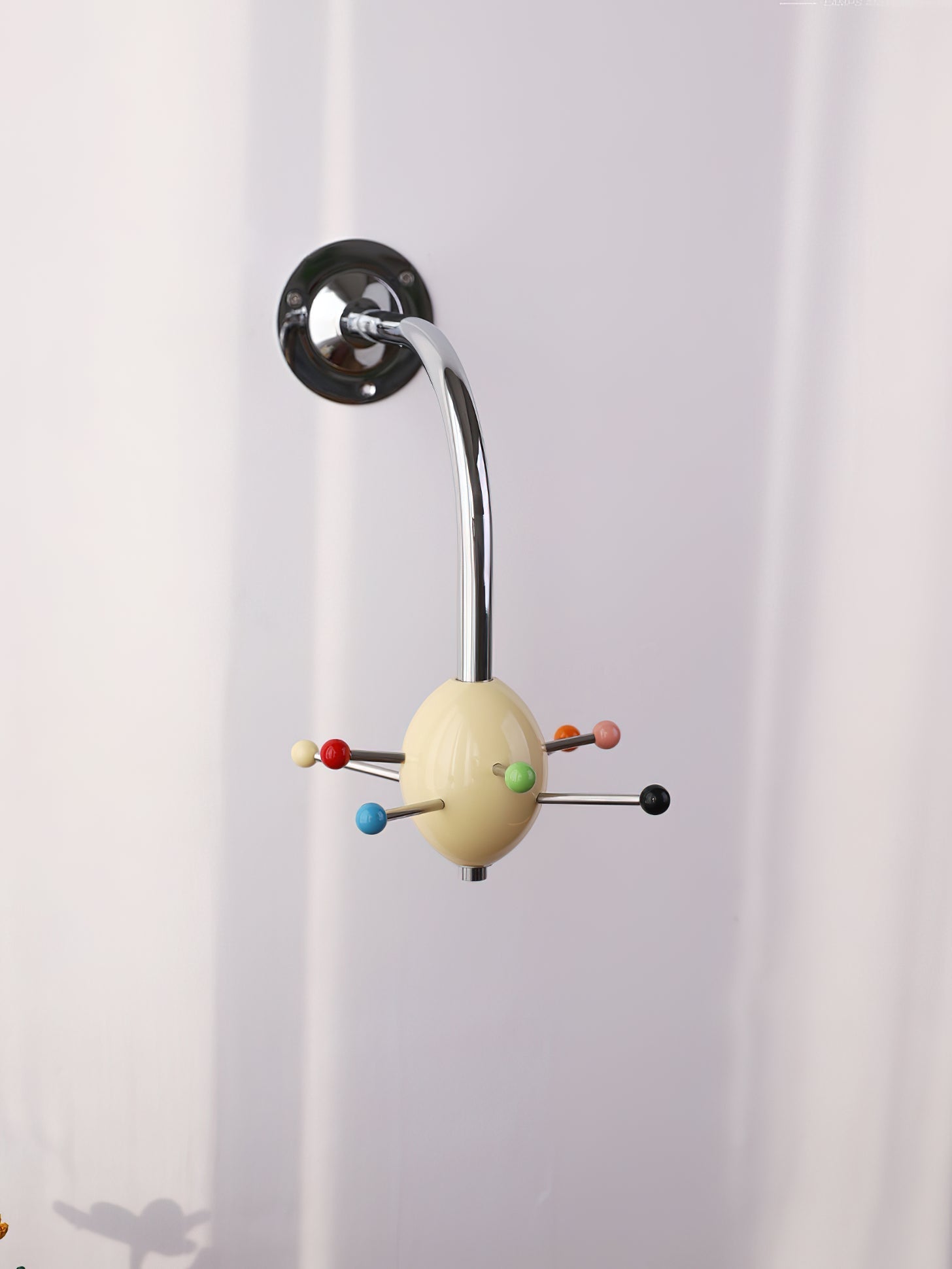 Sputnik Wall Coat Rack Colorful Hooks Modern Hallway - Letslighting