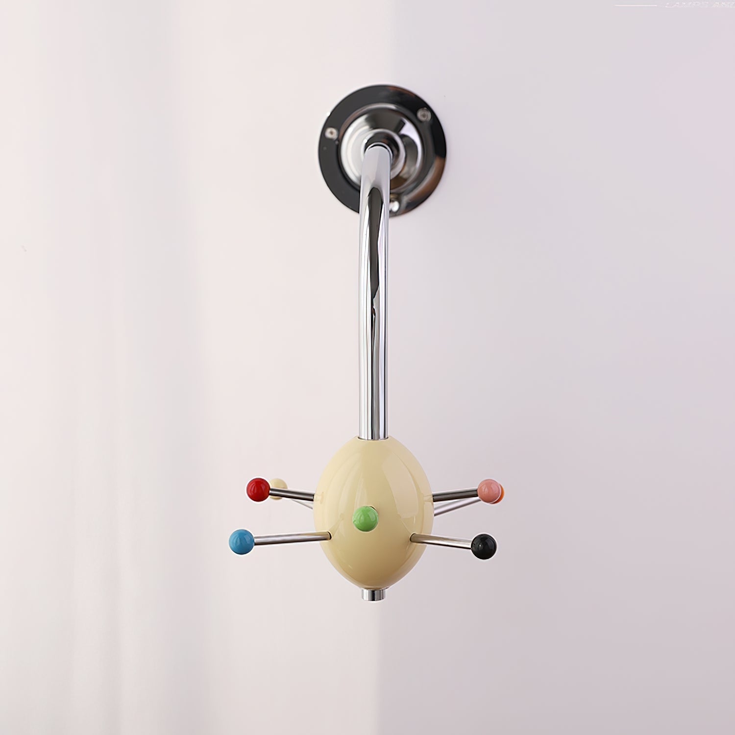 Sputnik Wall Coat Rack Colorful Hooks Modern Hallway - Letslighting