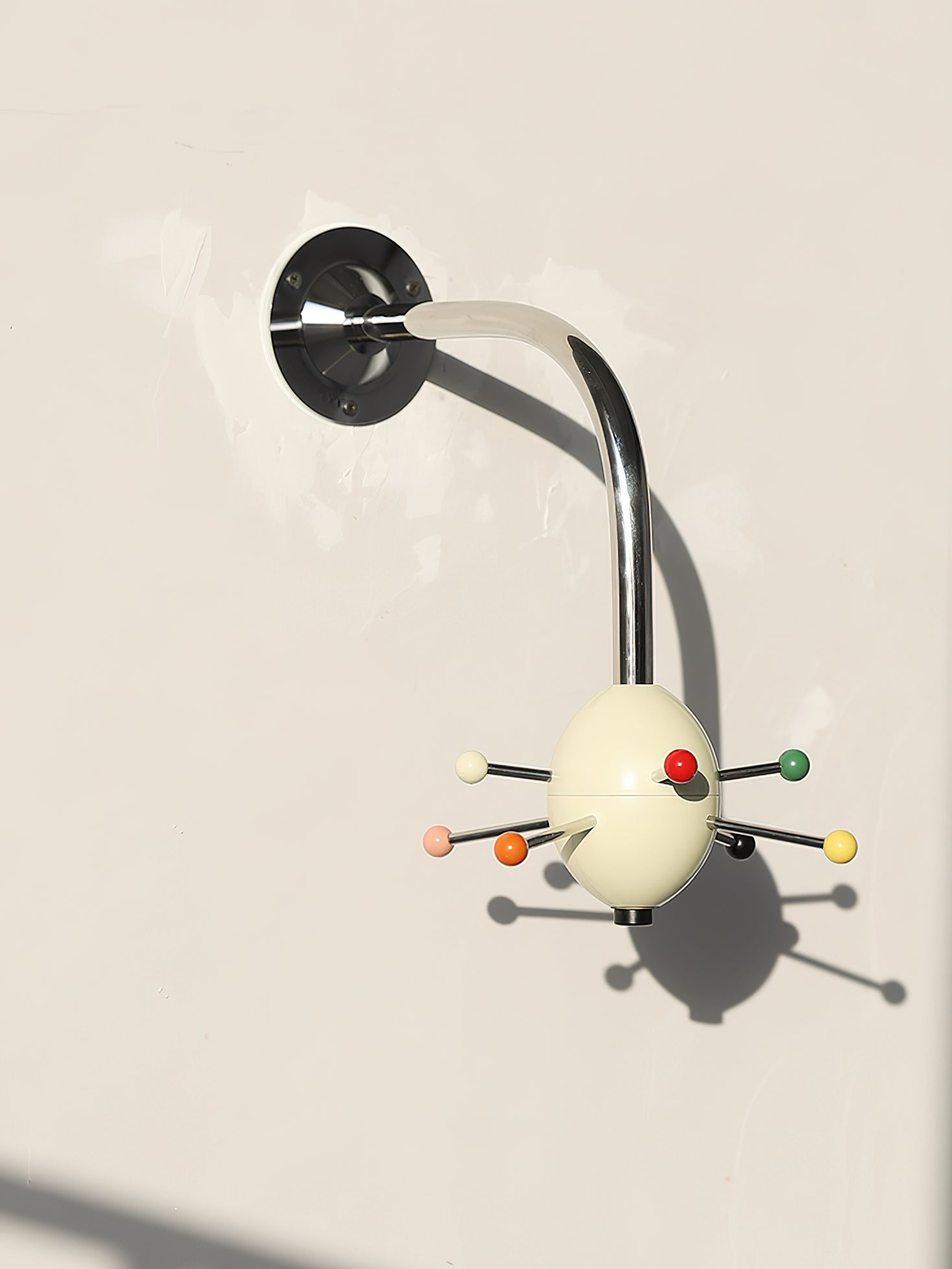 Sputnik Wall Coat Rack Colorful Hooks Modern Hallway - Letslighting