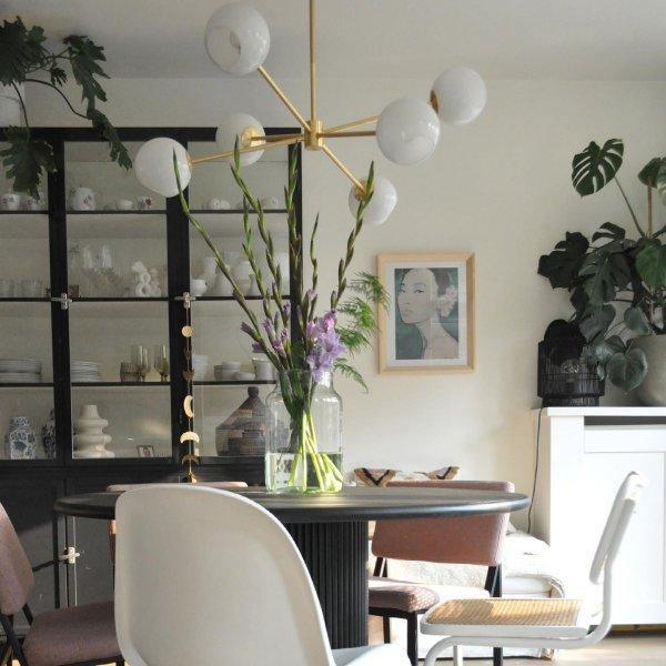 Solara Chandelier Staggered Glass 6-Light - Letslighting