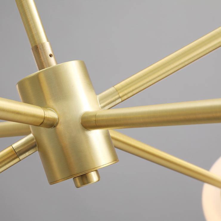 Solara Chandelier Staggered Glass 6-Light - Letslighting