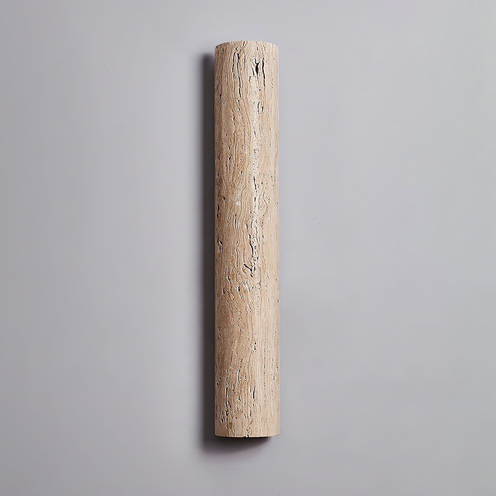 Zemara Modern Minimalist Lange Travertine Wall Sconce Wall Lamp - Lamp Copper