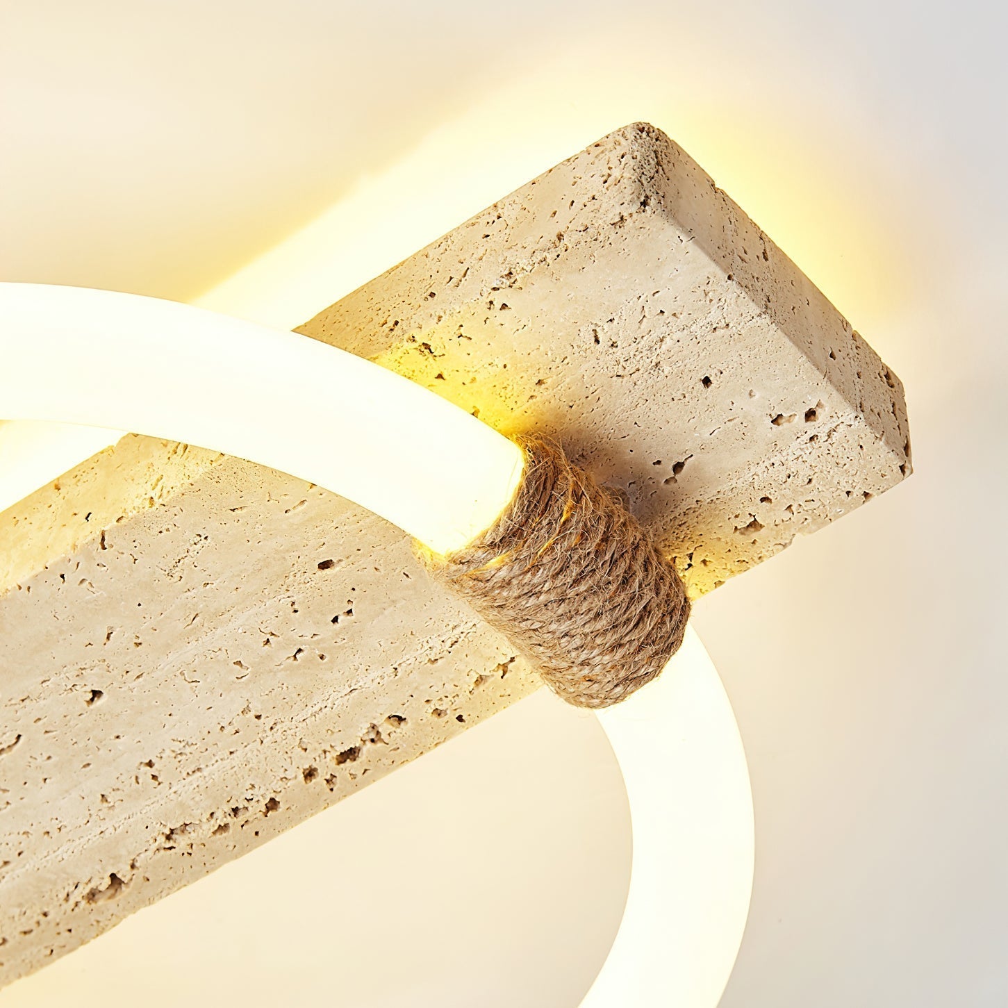 Elmaryra Ringed Travertine Wall Light - Letslighting