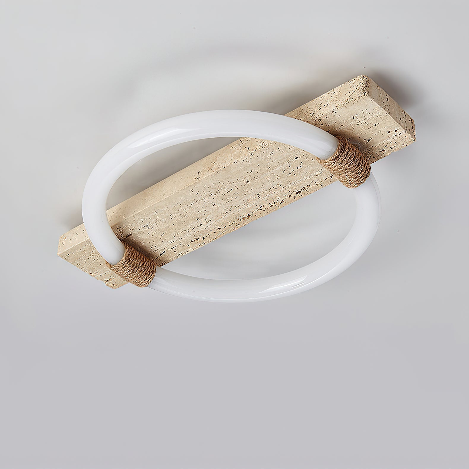 Elmaryra Ringed Travertine Wall Light - Letslighting