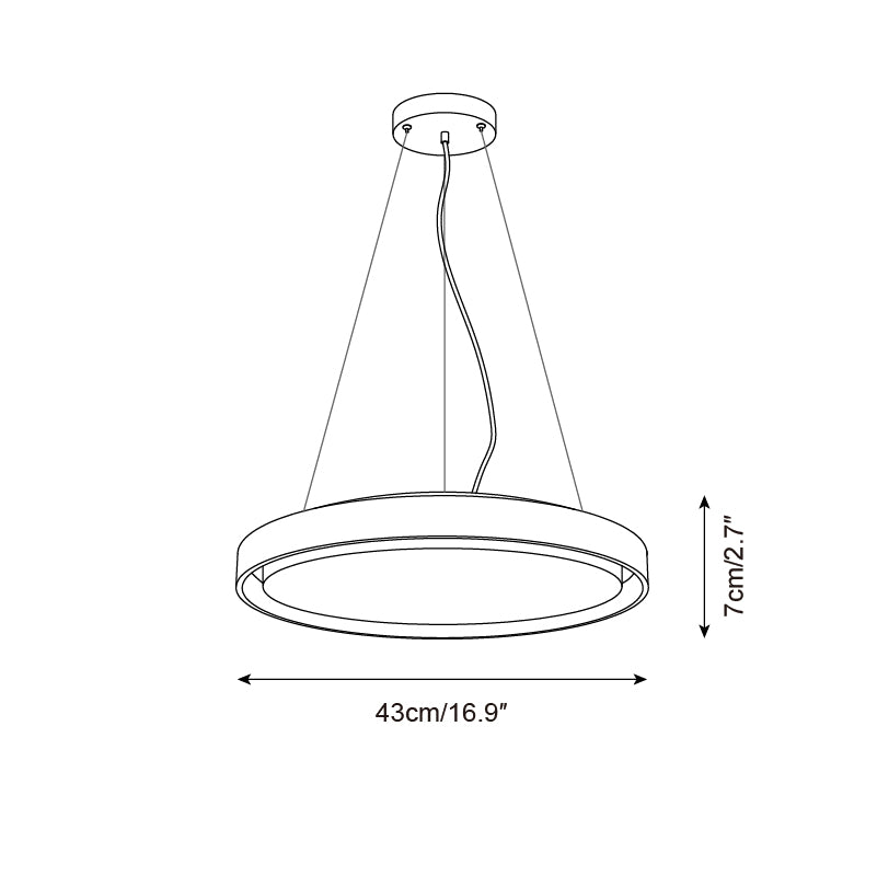 Ritta Pendant Light Travertine Ring - Letslighting