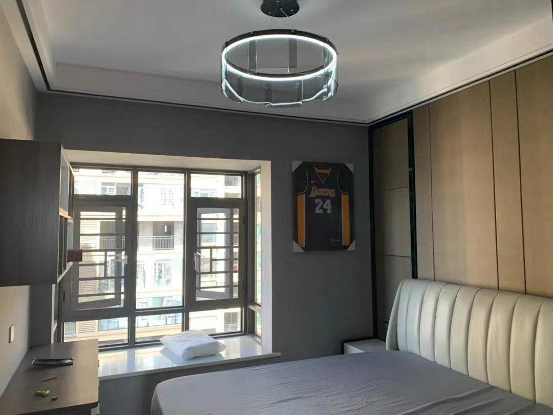 Lustra Chandelier LED Ring Black Glass Modern - Blowlighting