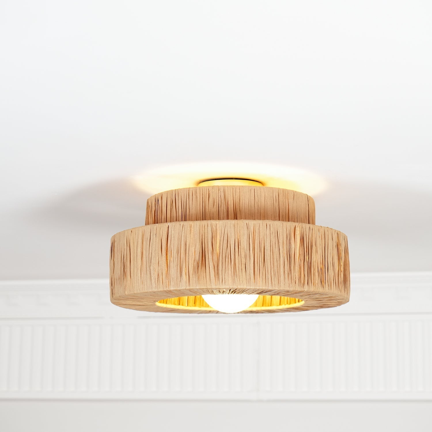 Straw Art Ceiling Lamp - Blowlighting