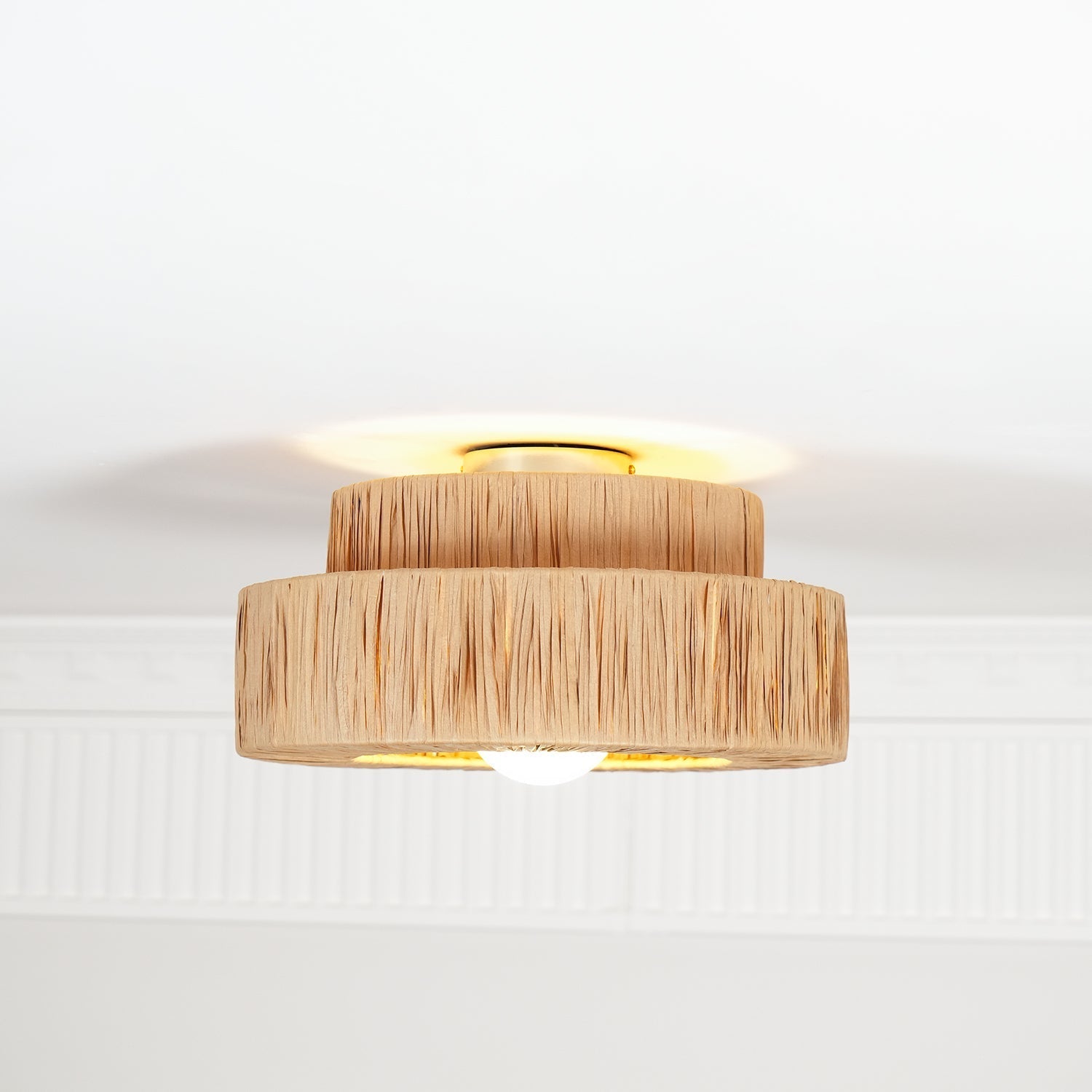 Straw Art Ceiling Lamp - Blowlighting