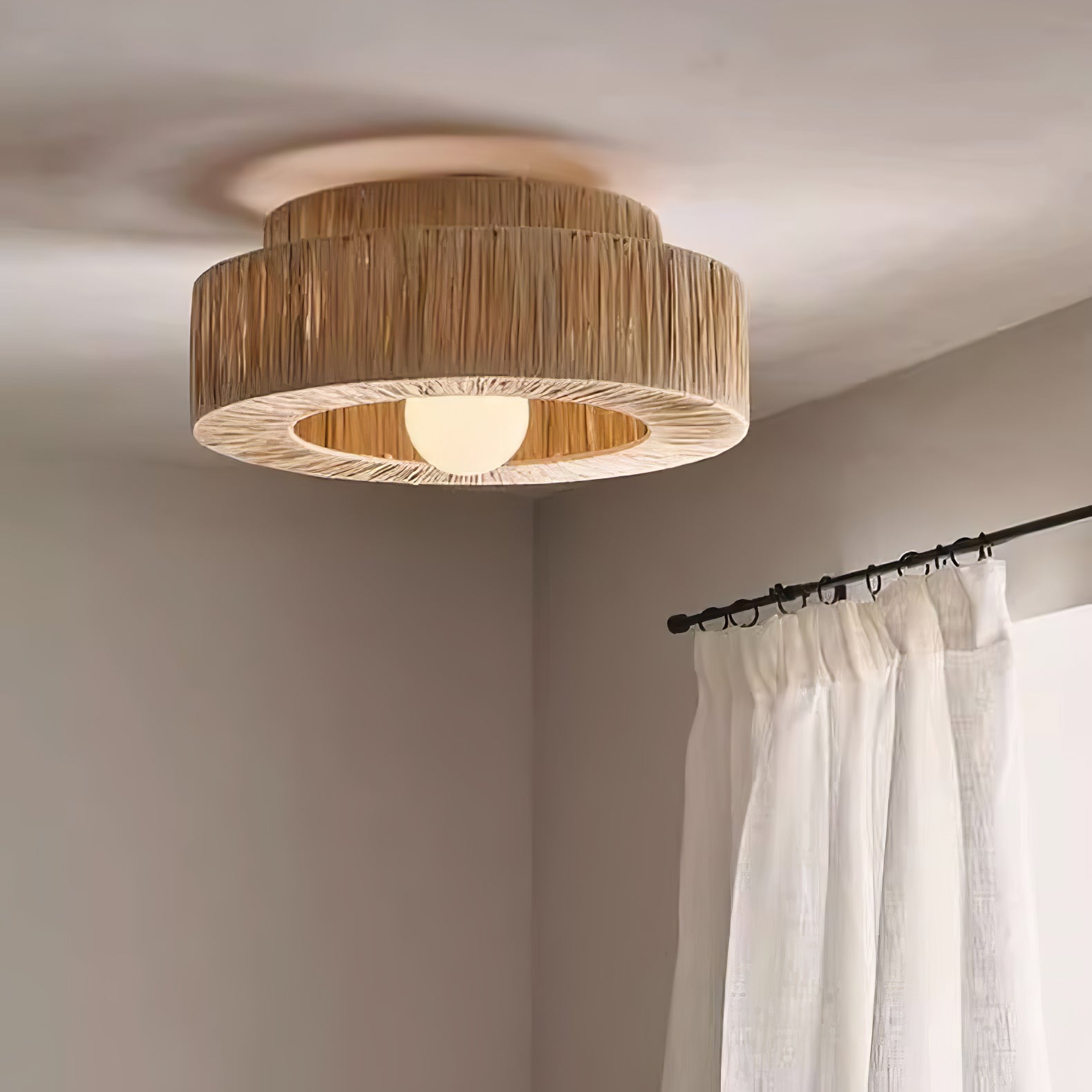 Straw Art Ceiling Lamp - Blowlighting