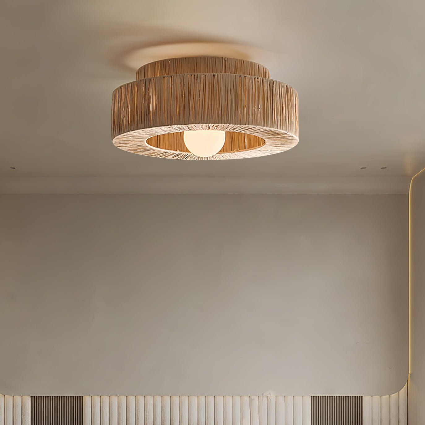 Straw Art Ceiling Lamp - Blowlighting
