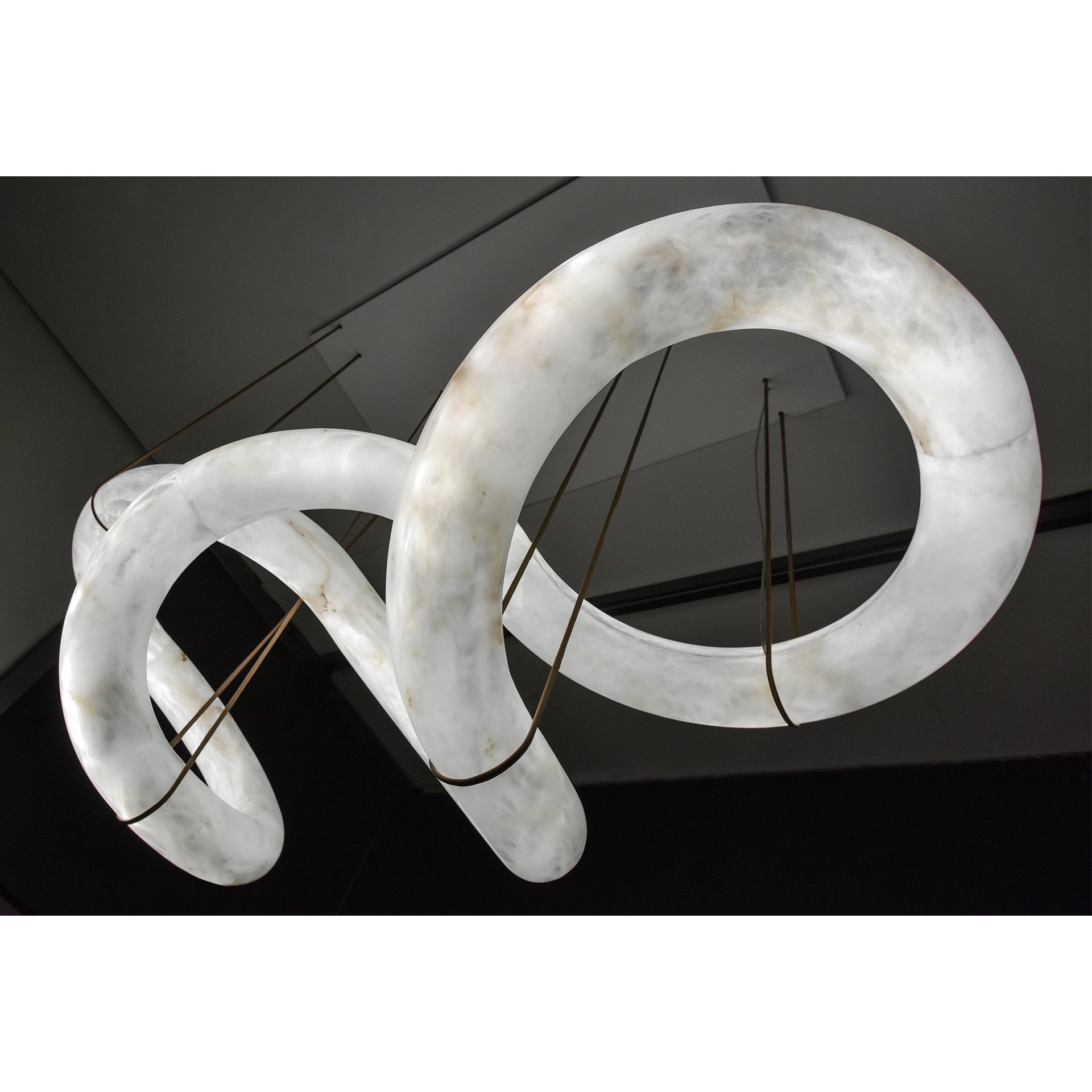 Utalyra Curved Alabaster Pendant Light - Letslighting