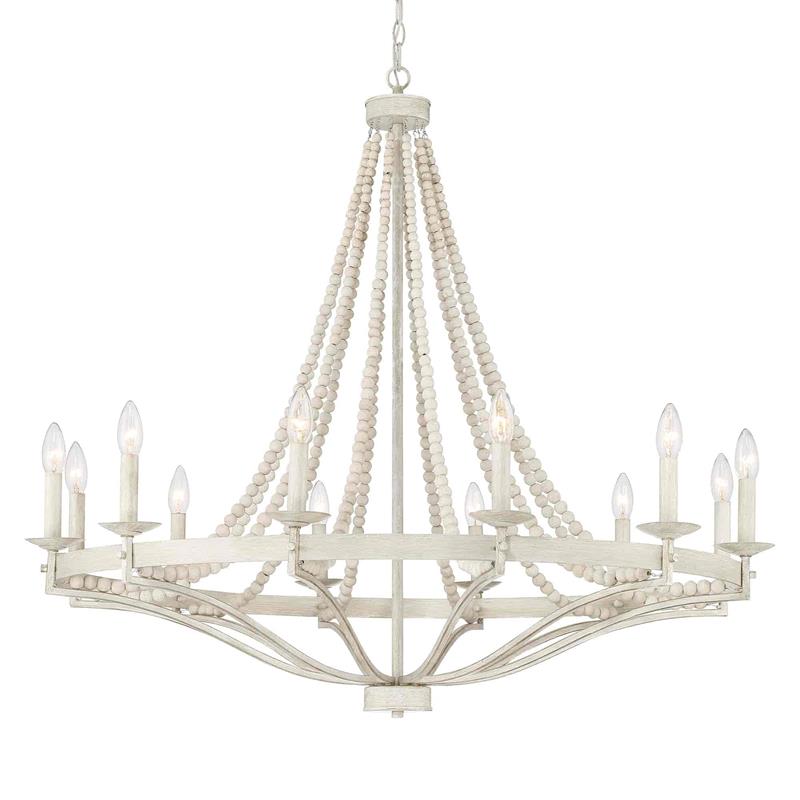 Isoren Vintage Industrial Wooden Metal Chandelier - Lamp Copper