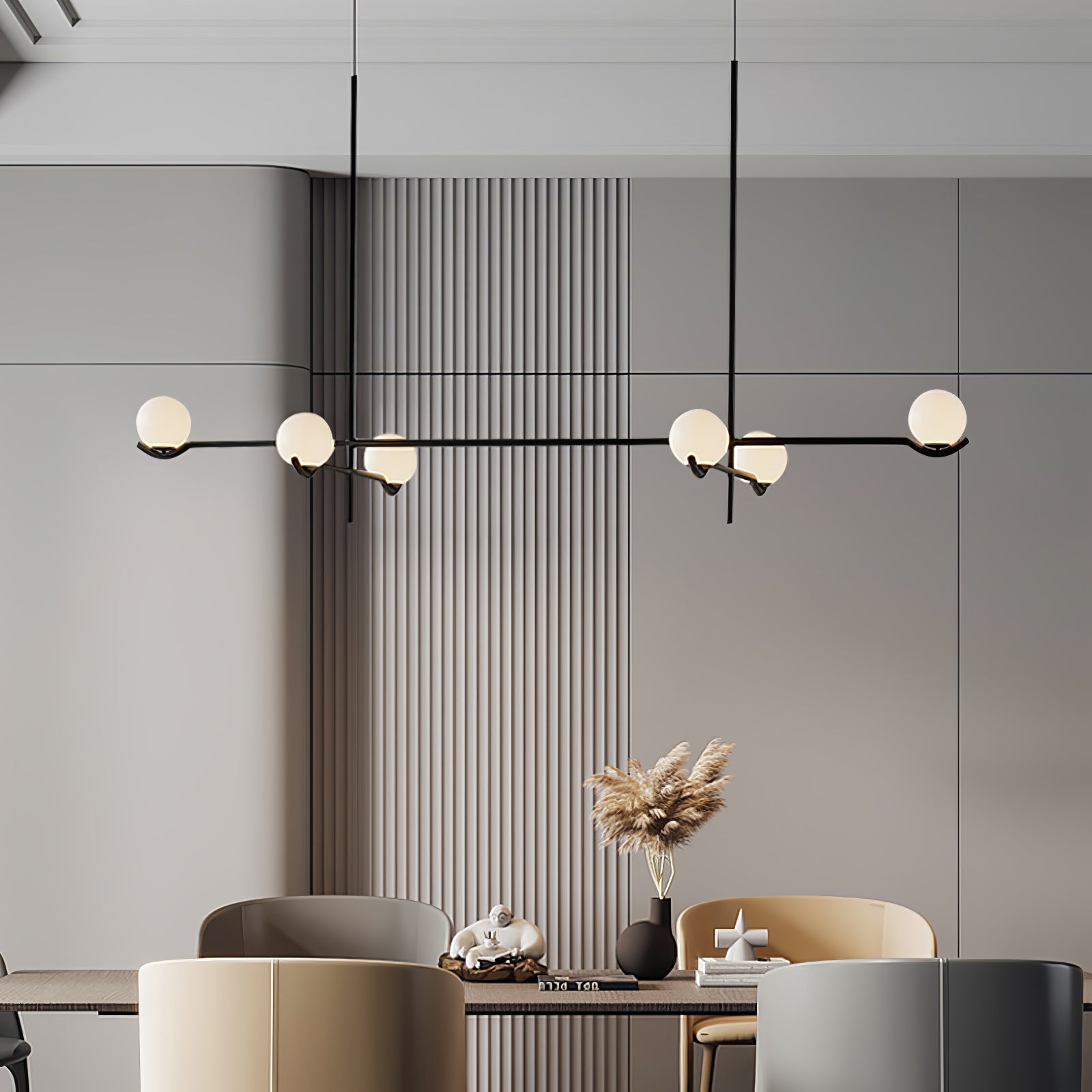 Fayno White Globe Chandelier - Letslighting