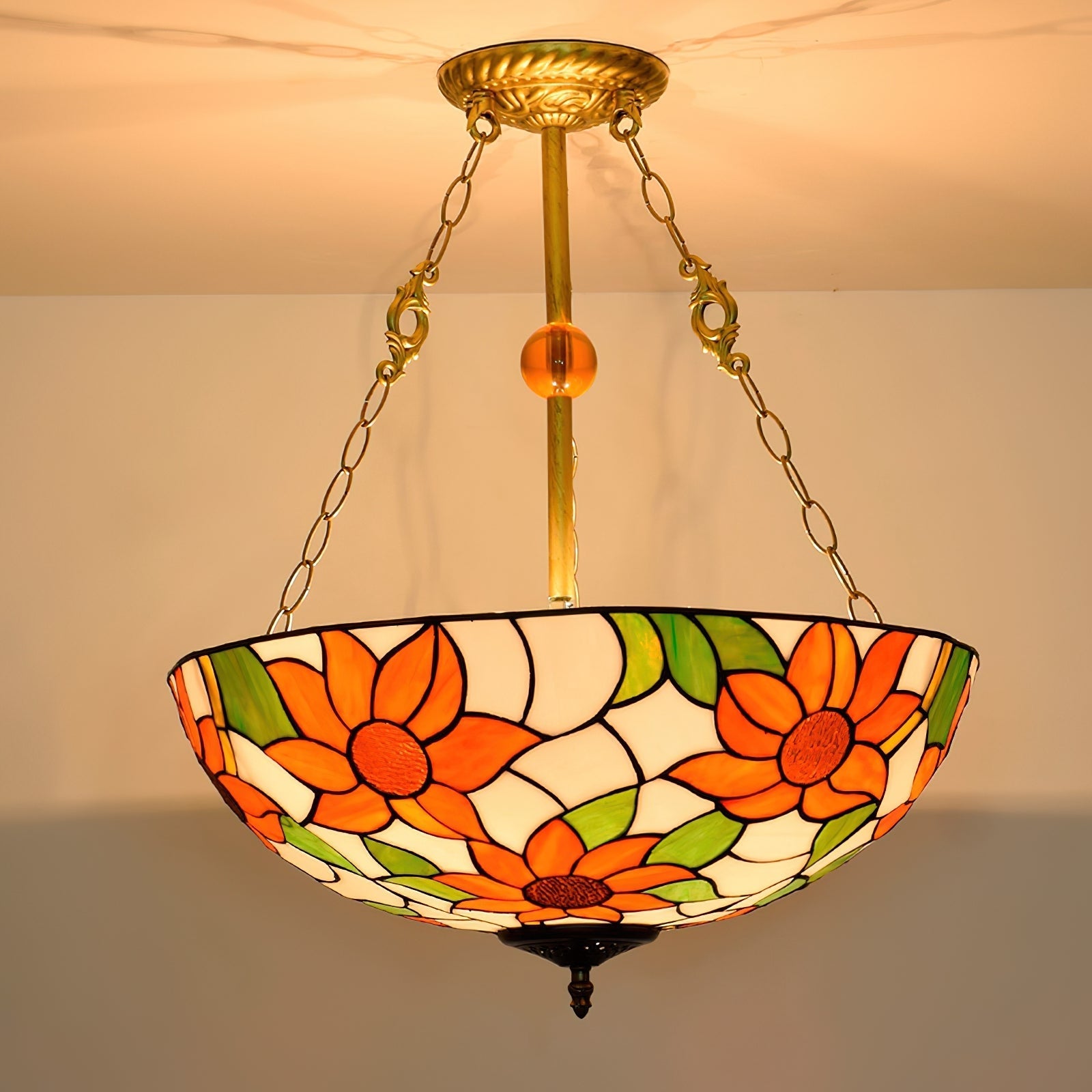 Tiffany Chandelier Bowl-shaped - Letslighting