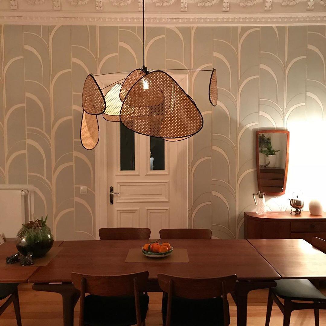 Screen Cannage Pendant Swag Light - Blowlighting