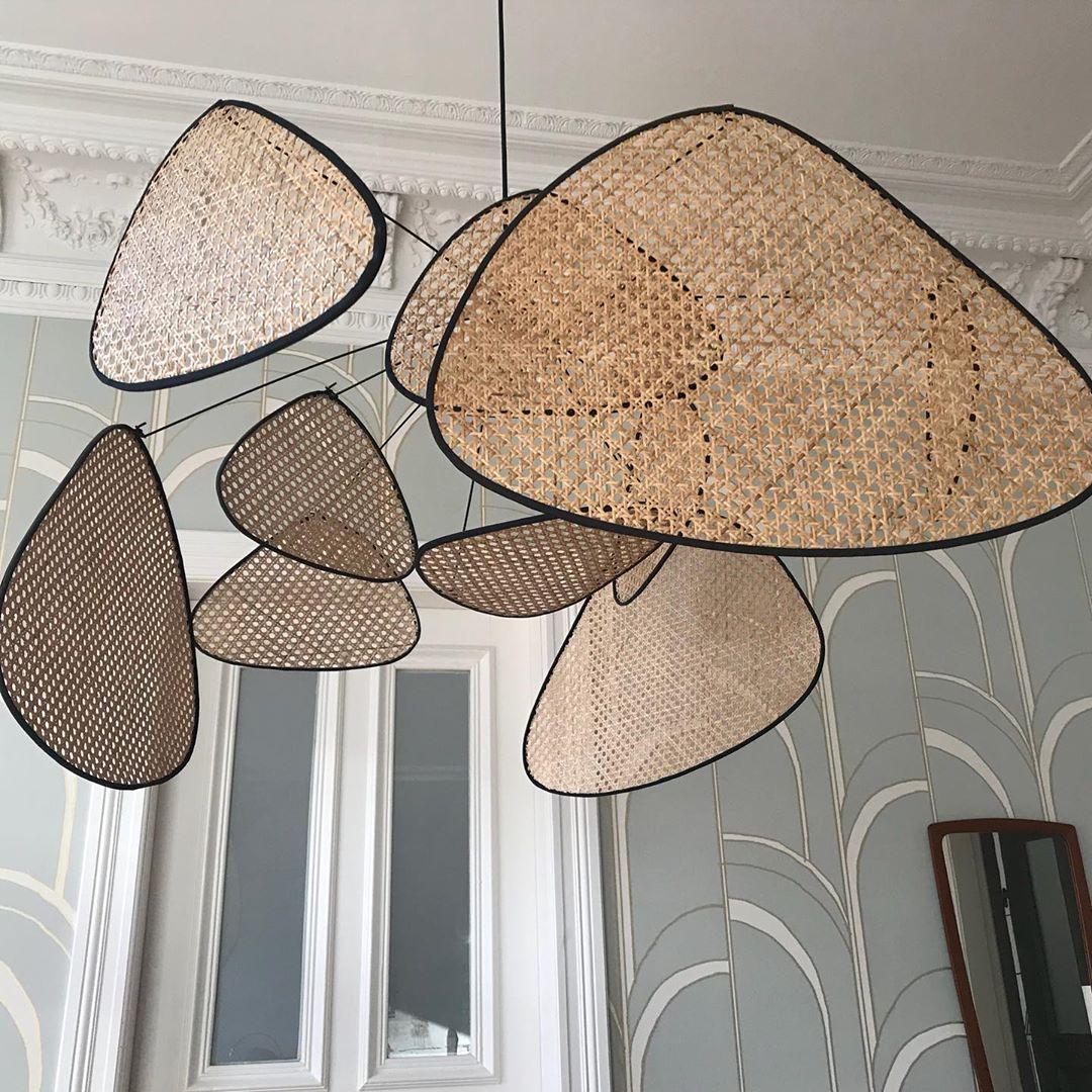 Screen Cannage Pendant Swag Light - Blowlighting