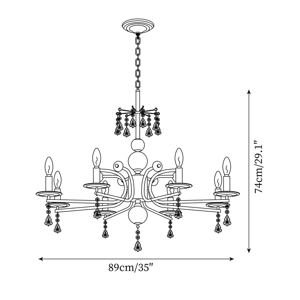 Candelabra Vintage Chandelier - Letslighting