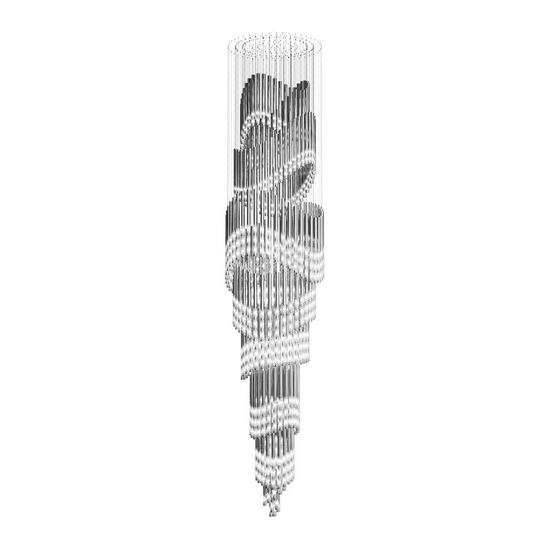 Ovynira Gold Rod Chandelier - Blowlighting