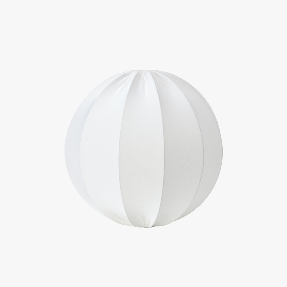 Ritta Suspension sphérique Minimaliste Métal/Tissu Blanc Salon