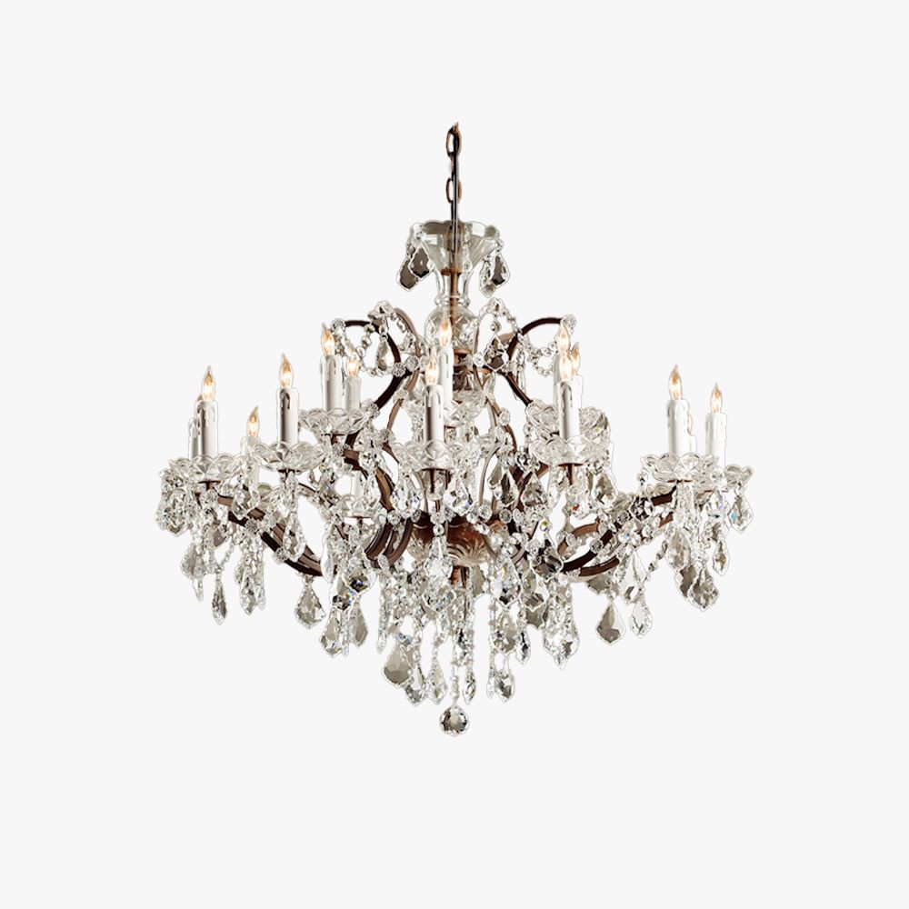 Silva Lustre décoratif Moderne, Métal/Cristal,  Rouille, Salon