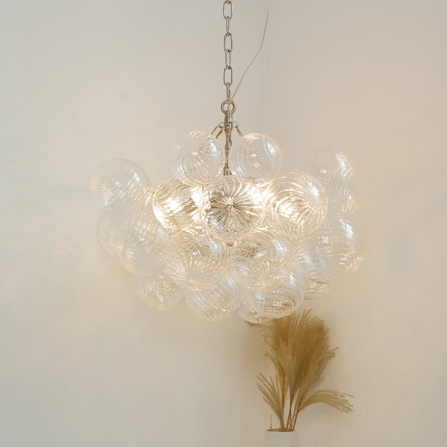 Talia Chandelier Glass Sphere Cascade - Letslighting