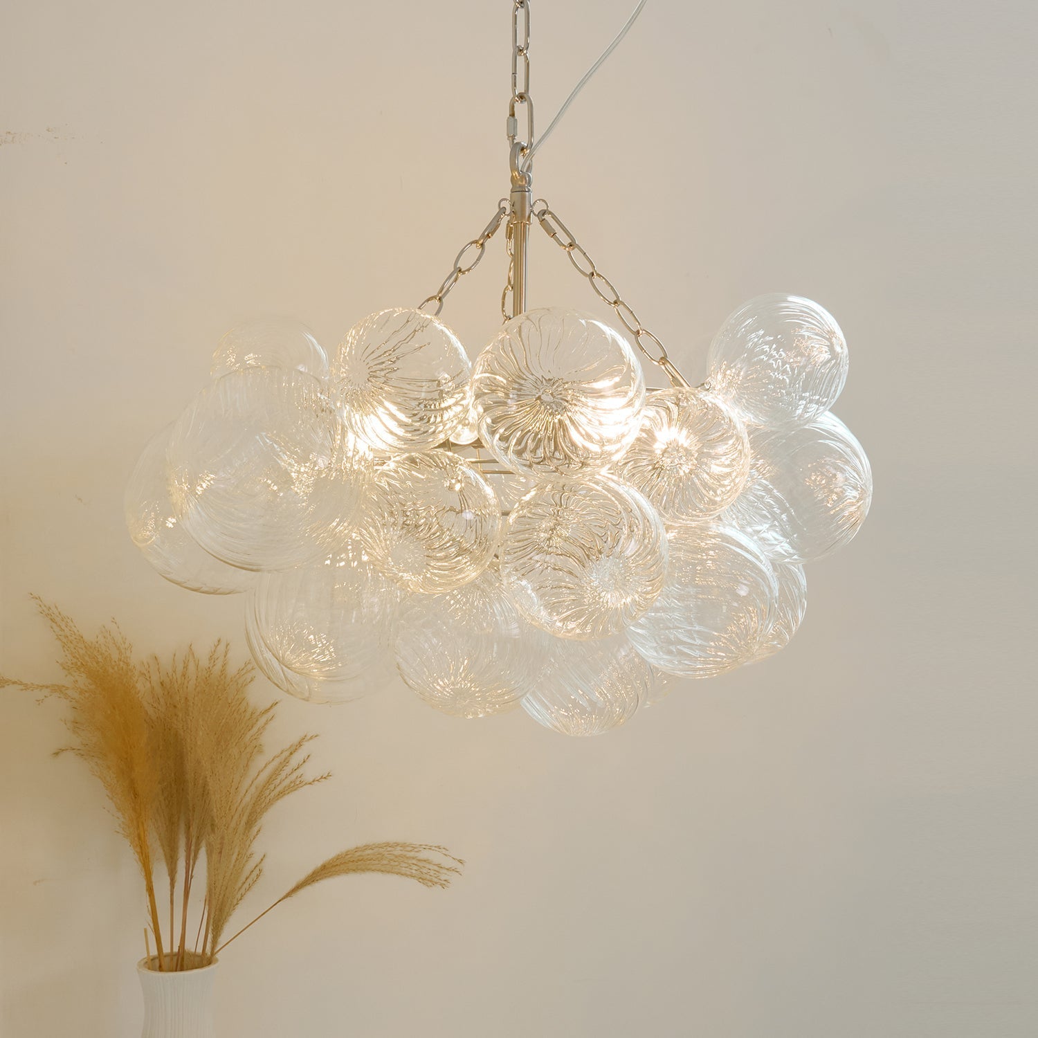Talia Chandelier Glass Sphere Cascade - Letslighting