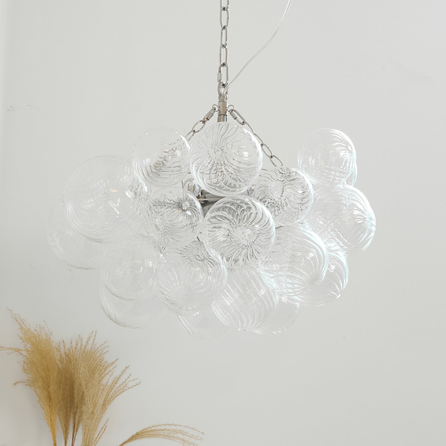 Talia Chandelier Glass Sphere Cascade - Letslighting