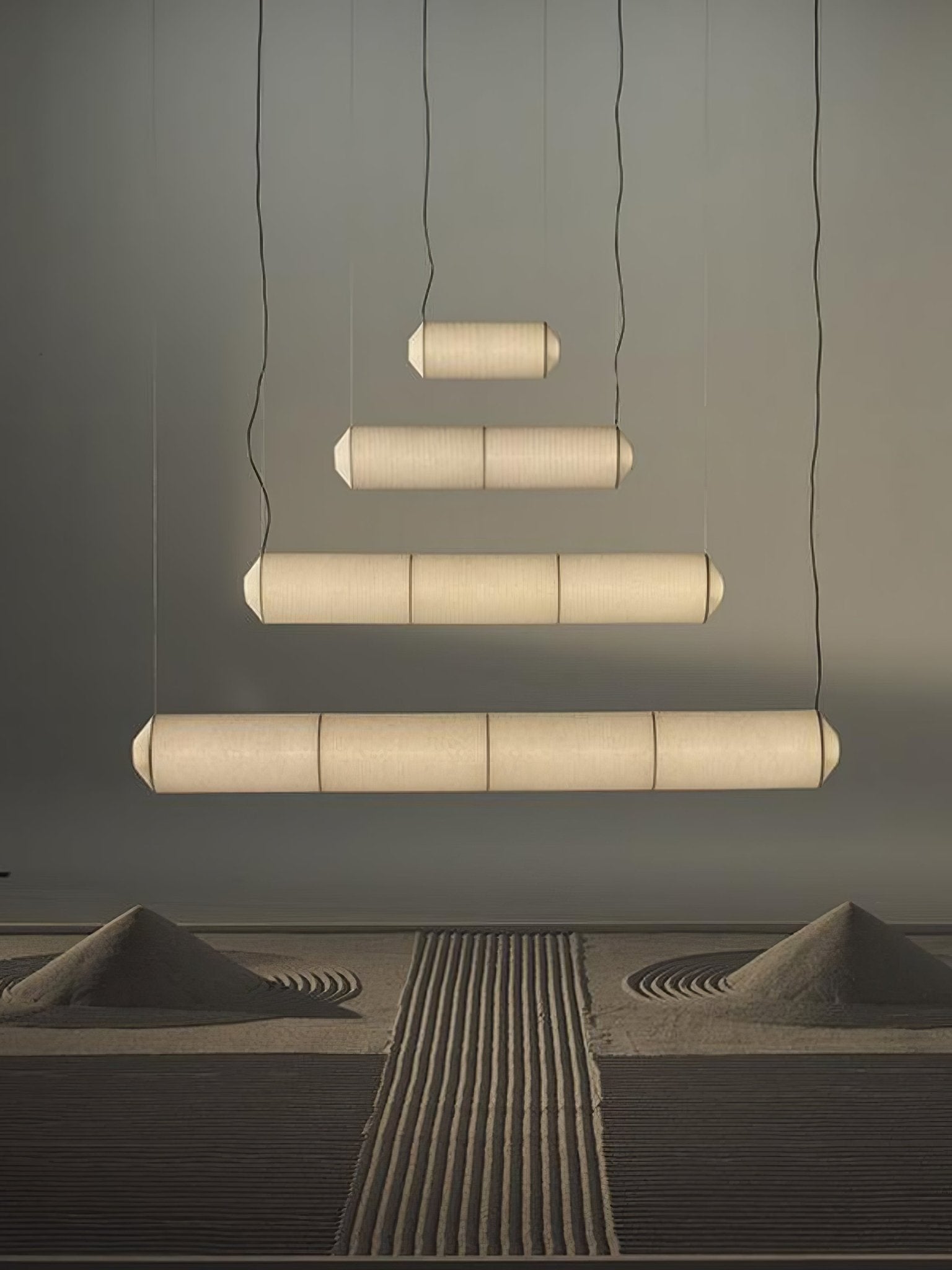 Citheis Modern Minimalist Natural Mulberry Silk Metal Pendant Lamp - Blowlighting
