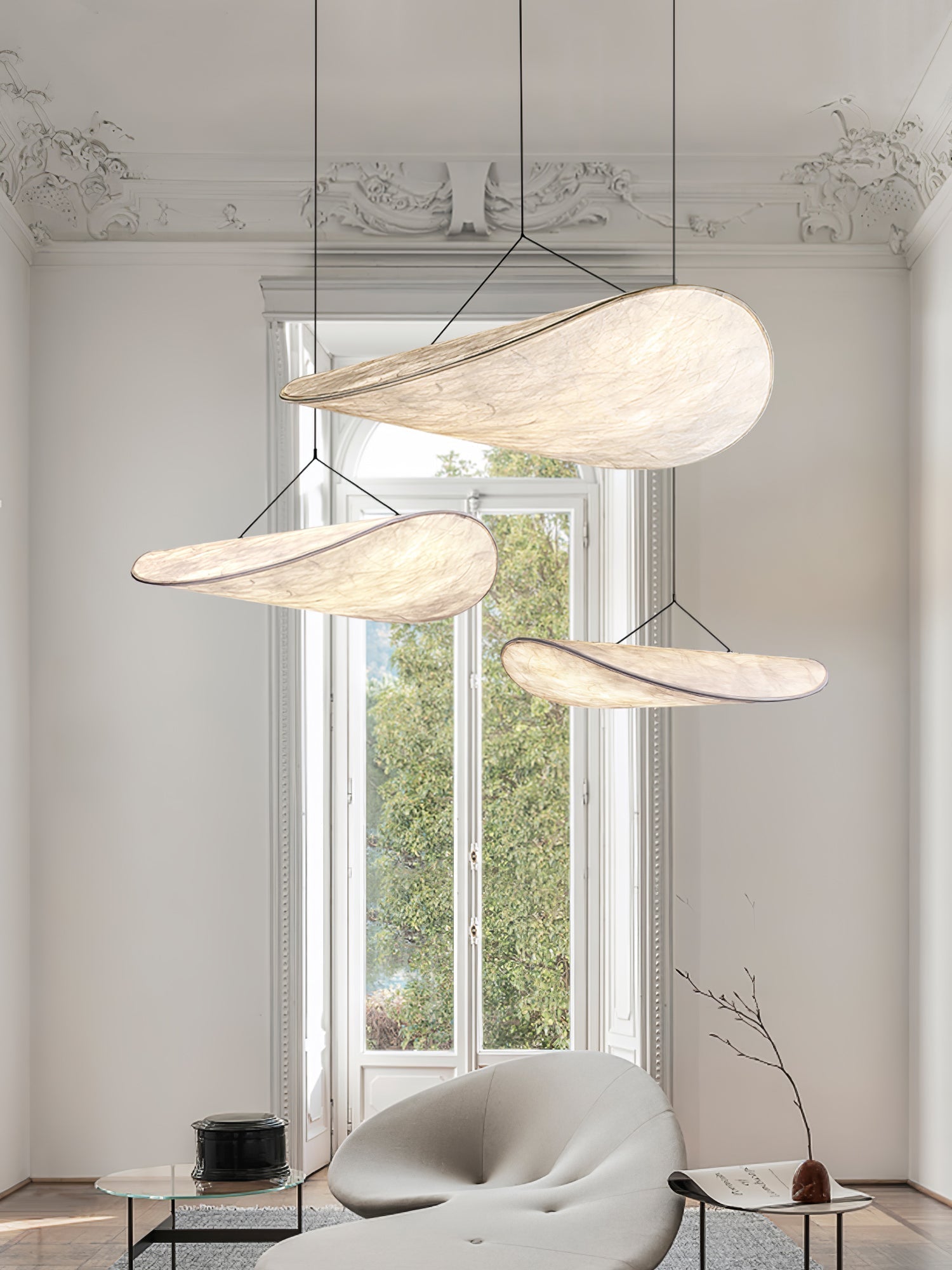 Tense Tyvek Pendant Lamp - Blowlighting