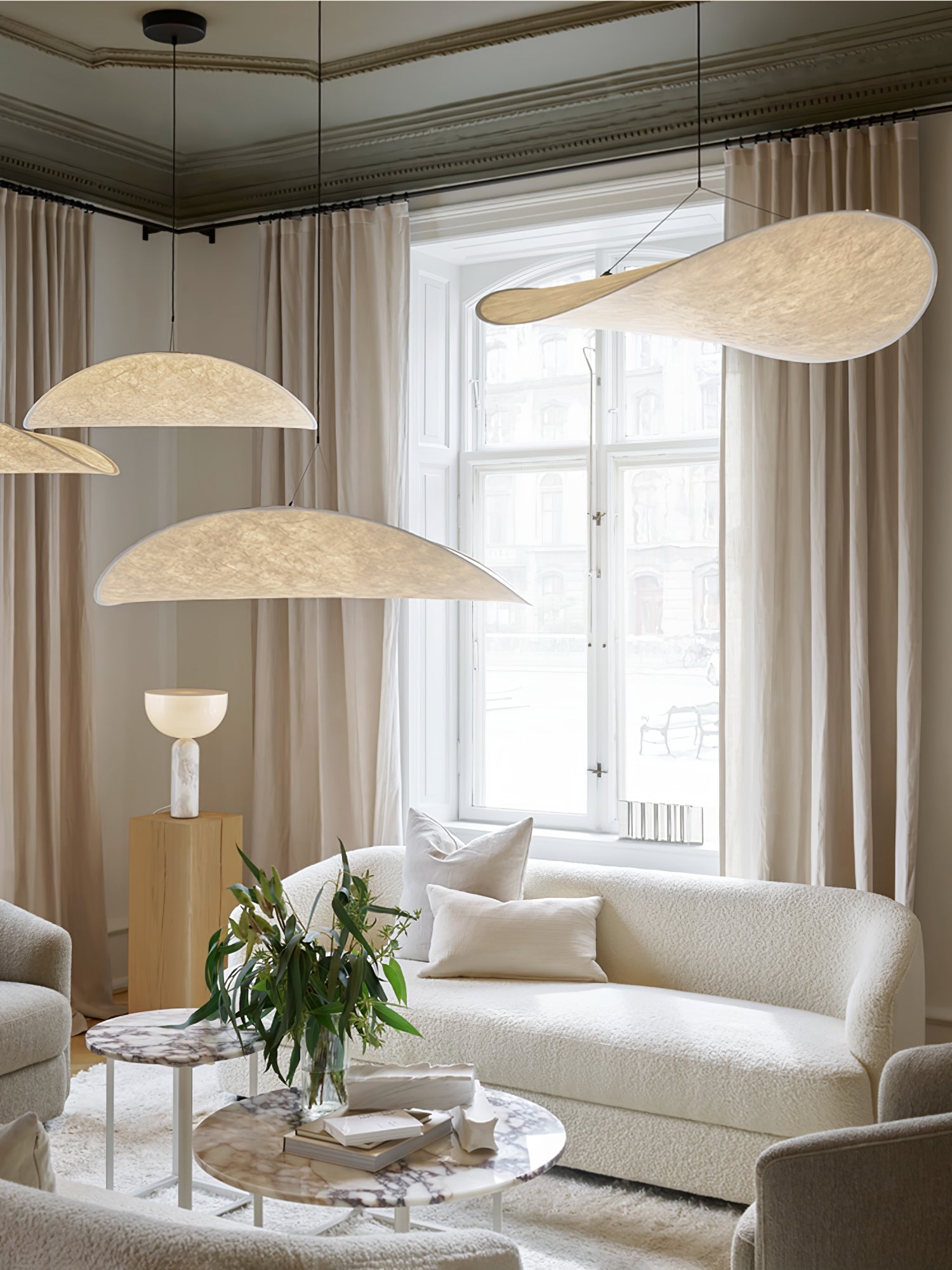 Tense Tyvek Pendant Lamp - Blowlighting