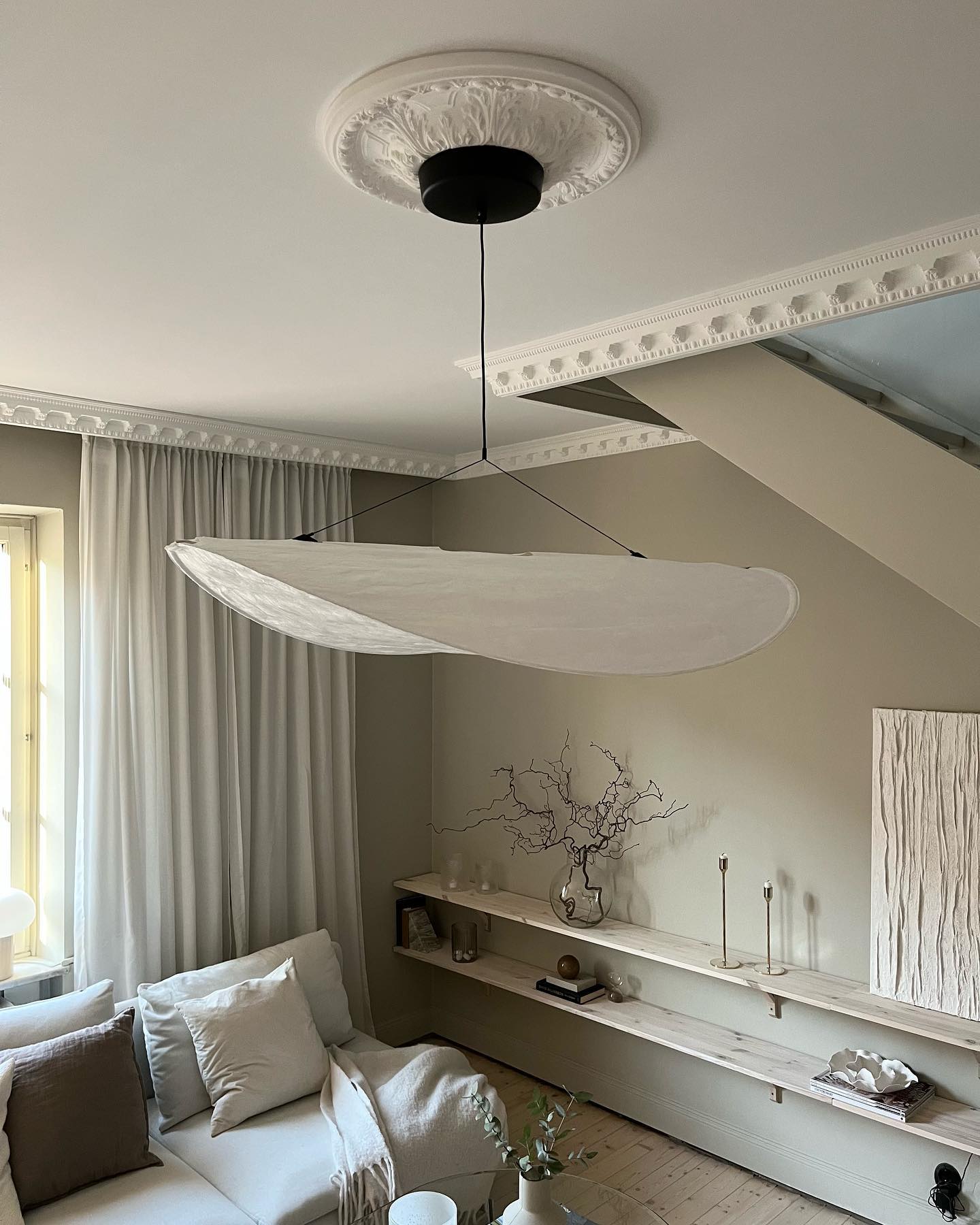 Elsolir Modern Minimalist Paper Pendant Lamp - Lamp Copper