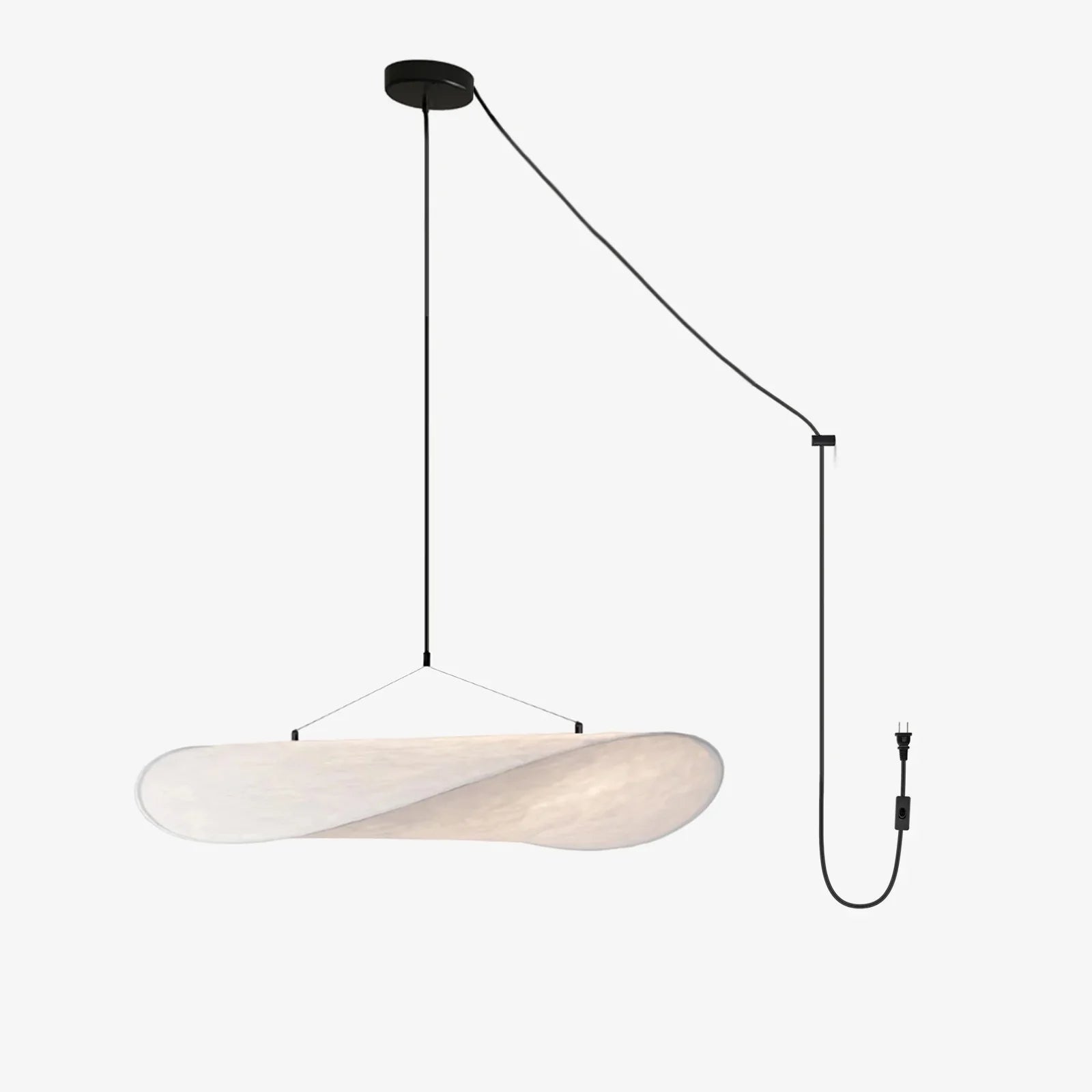 Elyno Sculptural Fabric Pendant Lamp - Letslighting
