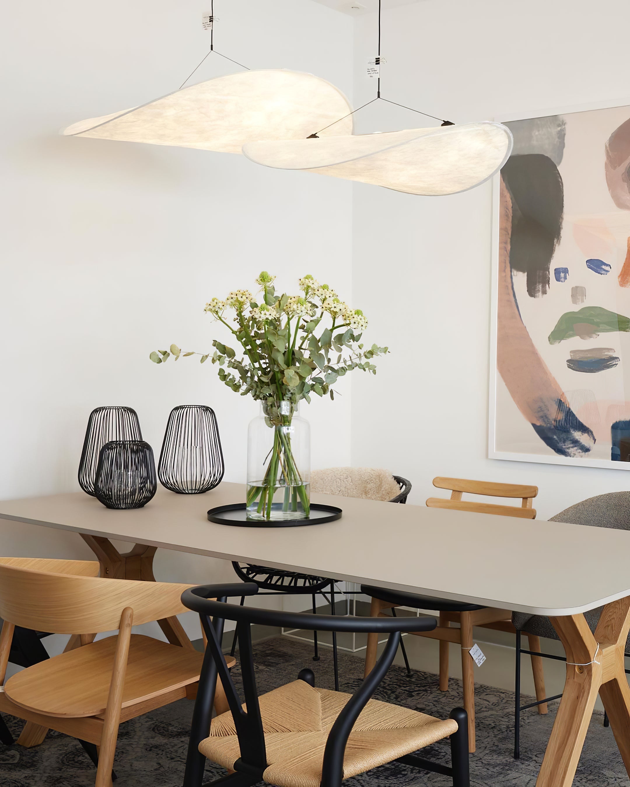 Elyno Sculptural Fabric Pendant Lamp - Letslighting