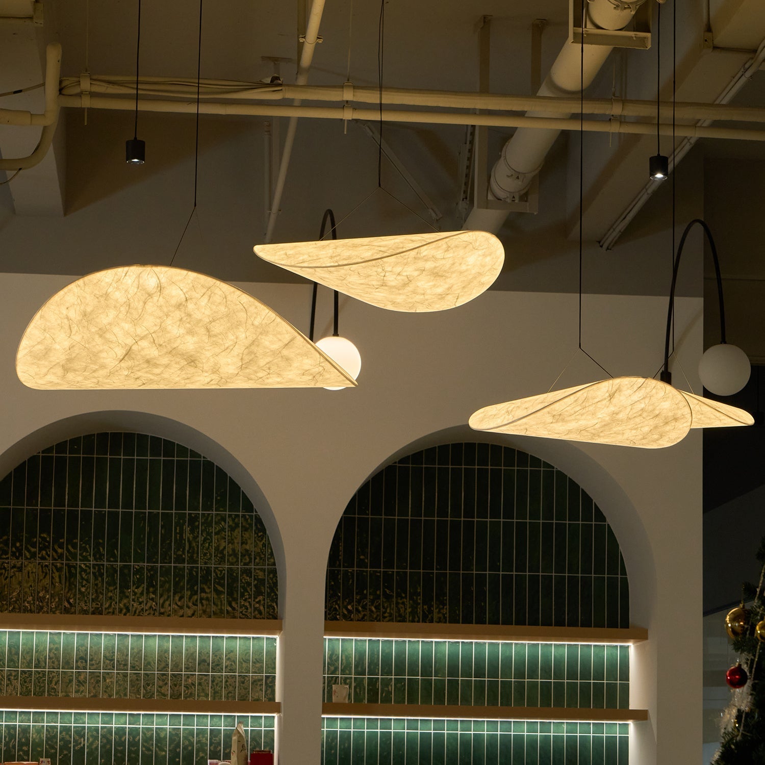 Elsolir Modern Minimalist Paper Pendant Lamp - Lamp Copper
