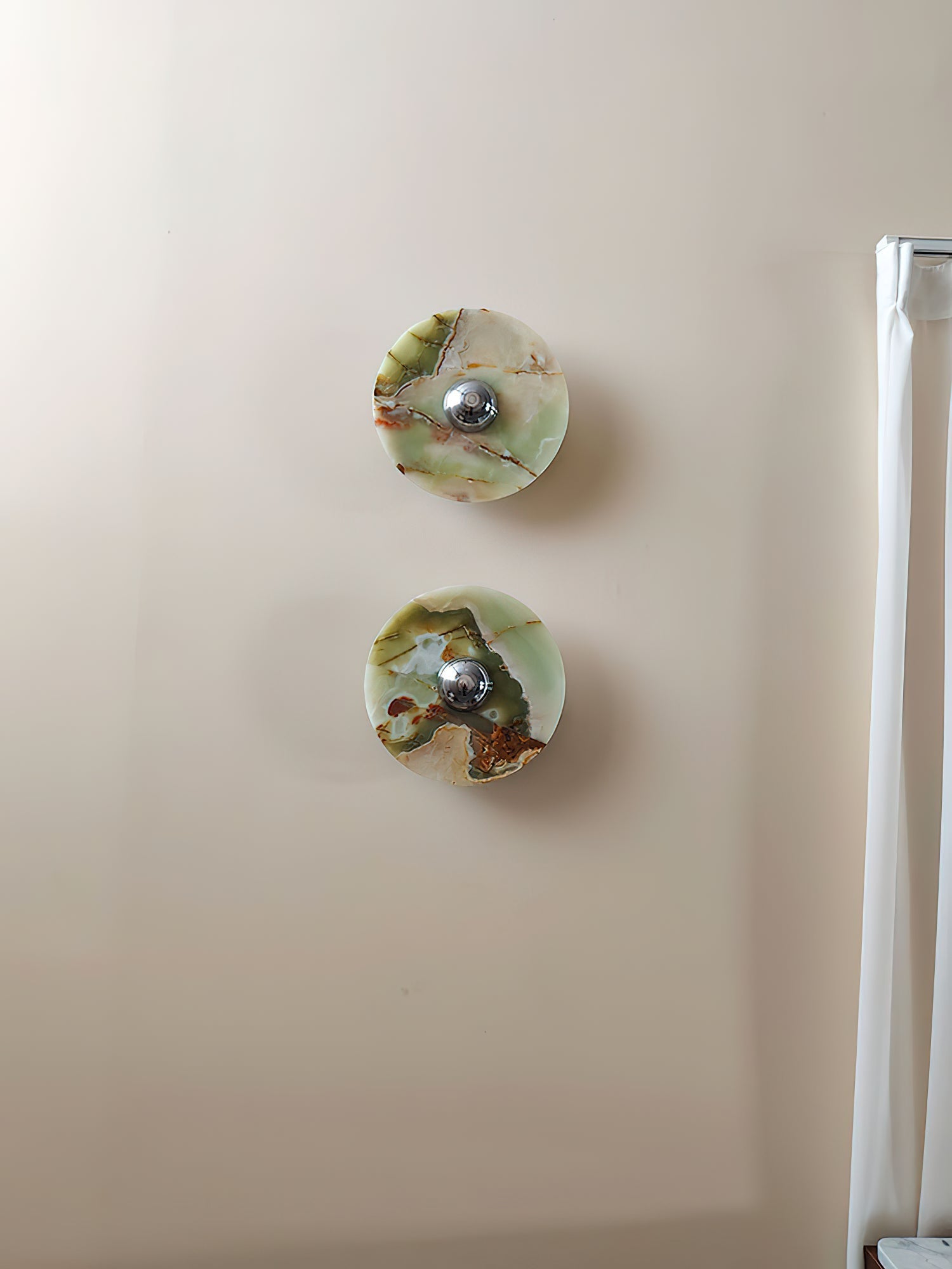 Olrine Modern Minimalist Marble Metal Wall Lamp - Lamp Copper