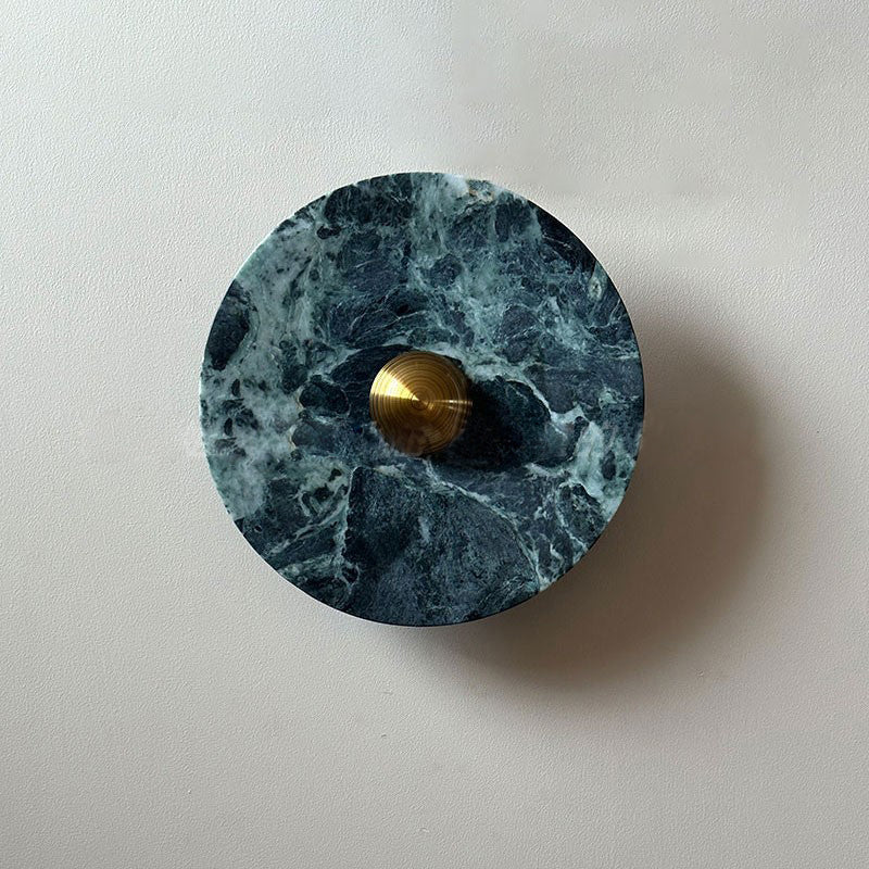 Olrine Modern Minimalist Marble Metal Wall Lamp - Lamp Copper