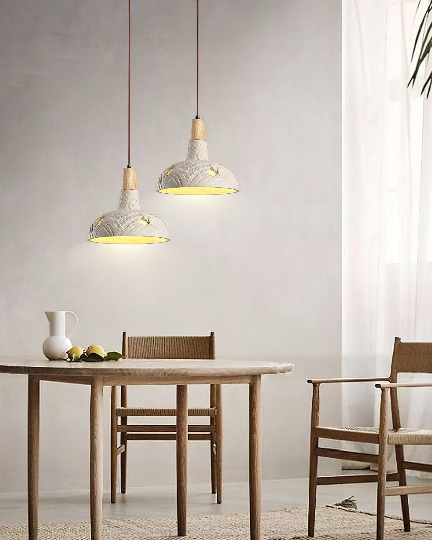 Cement Carve Pendant Lamp - Blowlighting