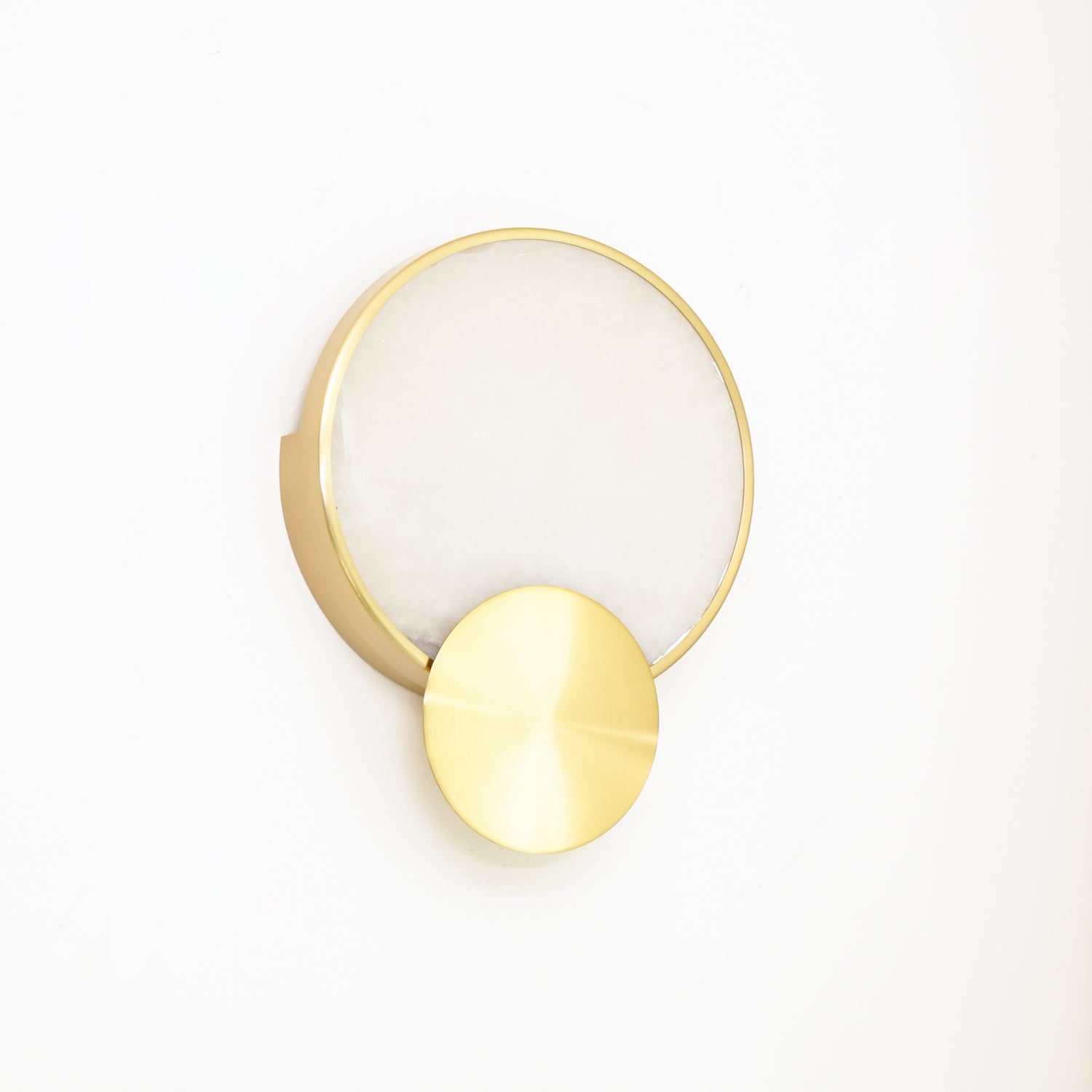 Myvelarae Circular Alabaster Wall Light - Letslighting