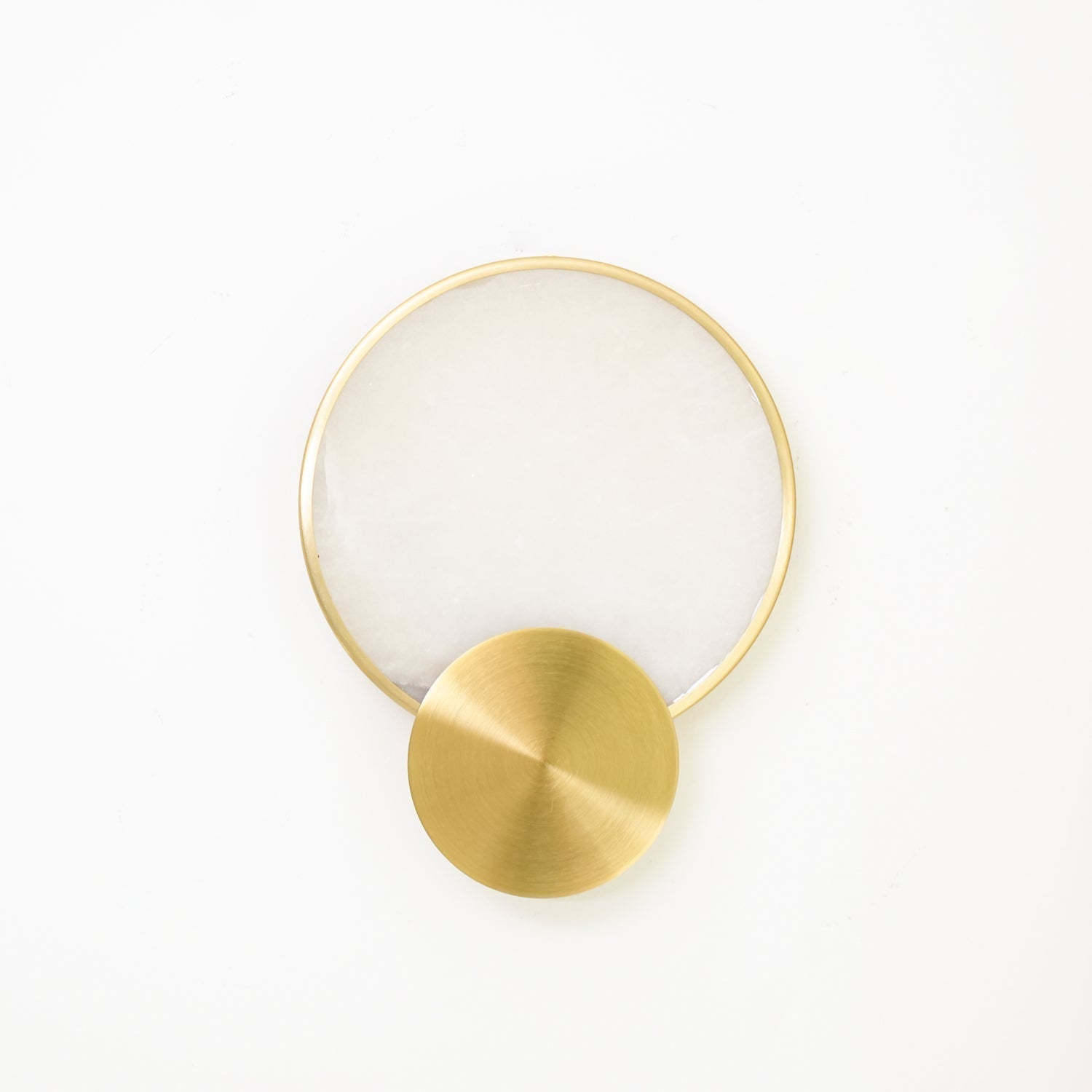 Myvelarae Circular Alabaster Wall Light - Letslighting