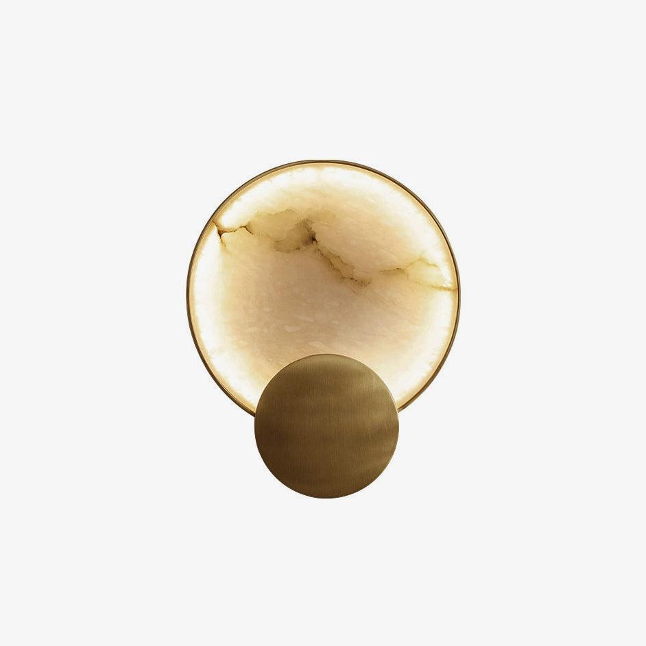 Myvelarae Circular Alabaster Wall Light - Letslighting